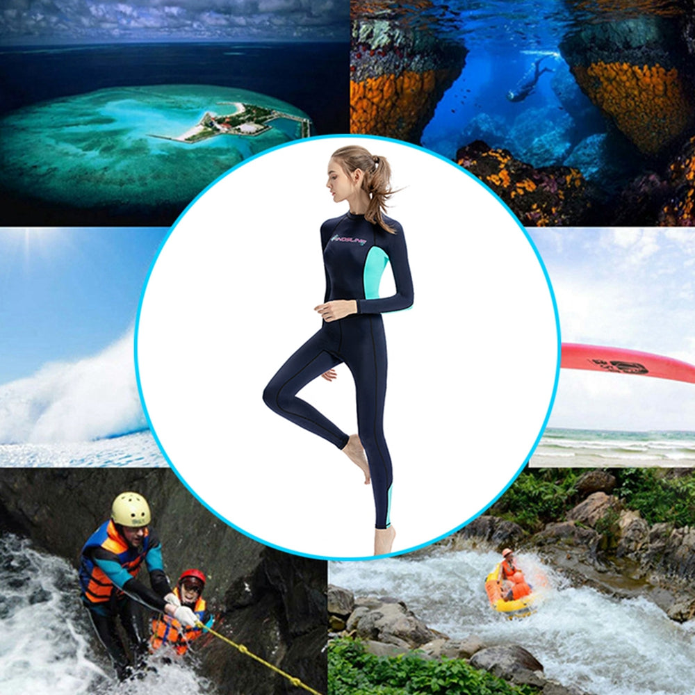 Ultra-tynn kvinner i is silke solkrem våtdrakt full kroppsstrekkdykkedrakt