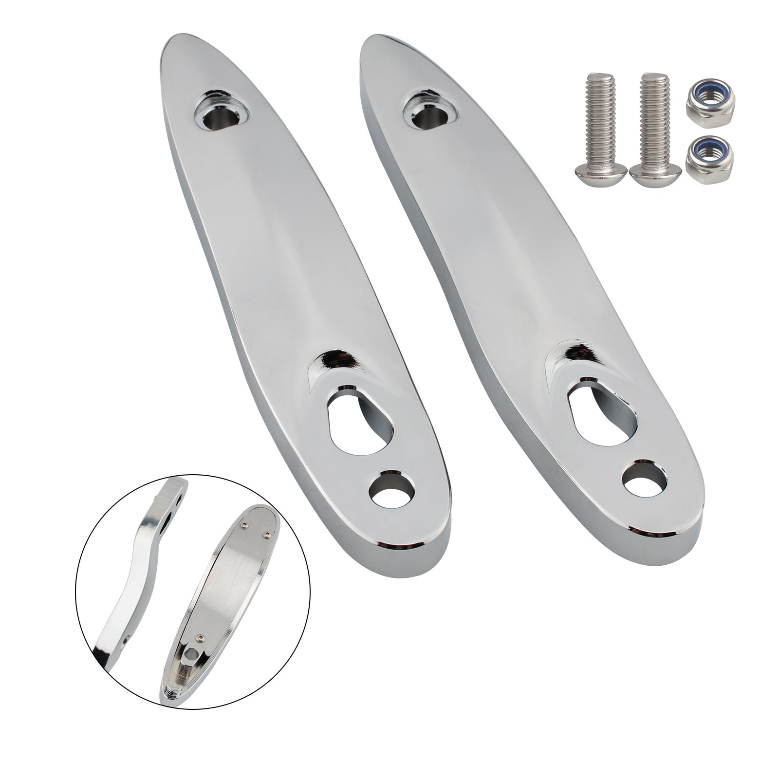 Kit de reubicación de placa de matrícula de soporte de extensión de señal de giro apto para Softail 00-20 negro