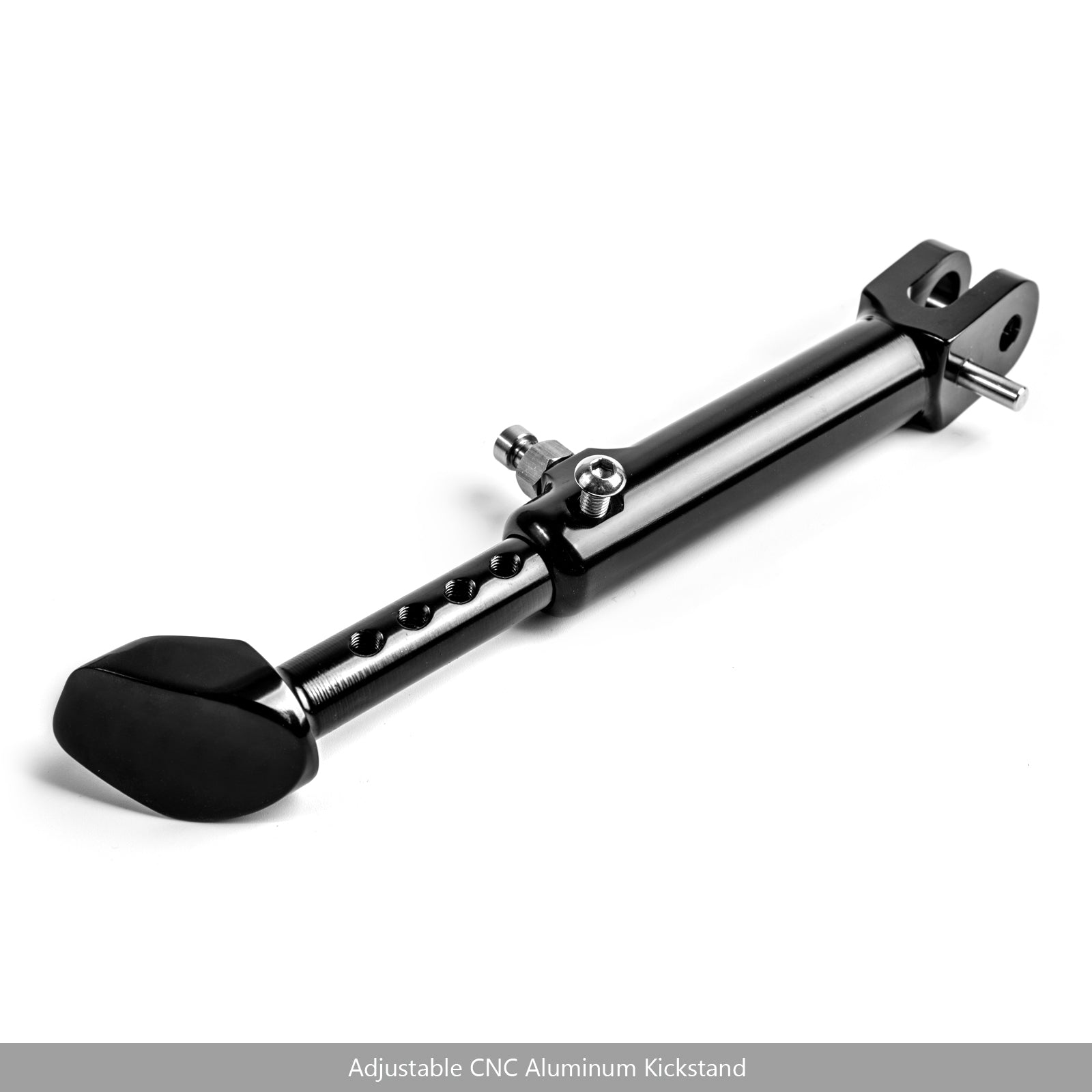 CNC Aluminium Side Stand Leg Kickstand justerbar för Kawasaki Z900RS 2018 Black Generic