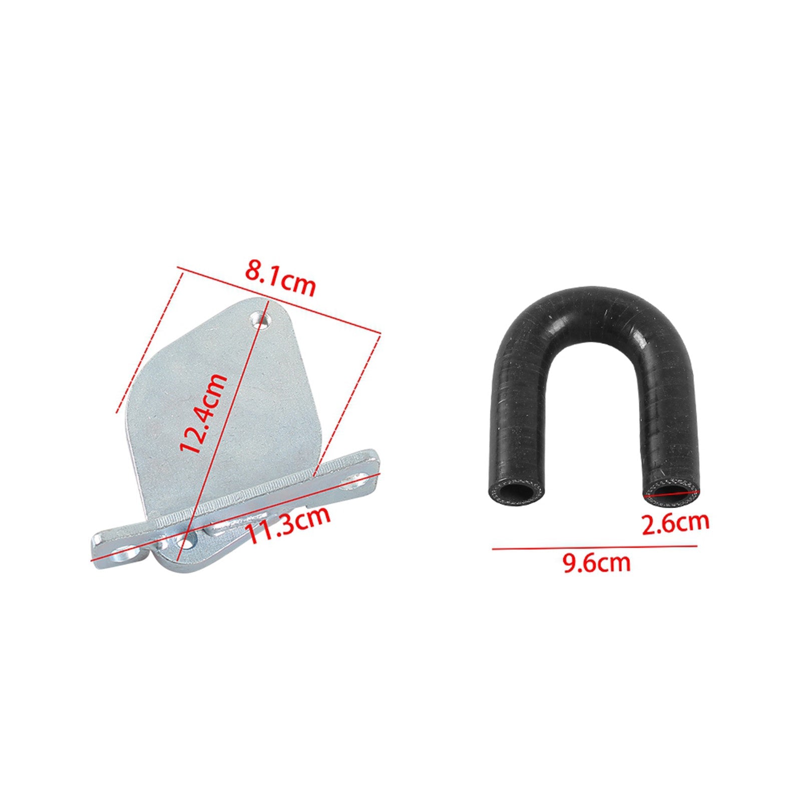 2007.5-2010 GMC Sierra 2500 HD 3500 HD 6.6L V8 DIESEL Turbocharged EGR Delete Kit & Passagiers-uppipe & Inlaatbuis