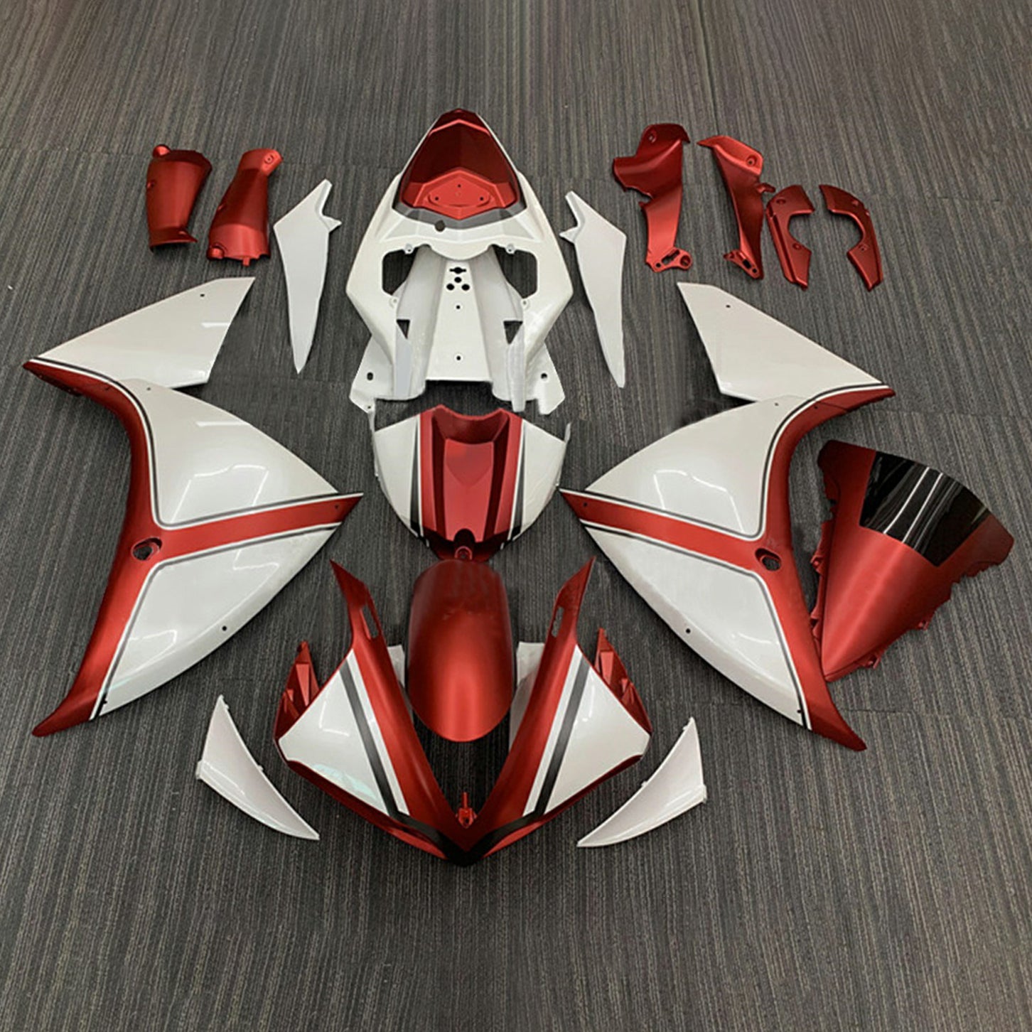 2009-2011 Yamaha YZF 1000 R1 Kit de carenado de inyección Carrocería Plástico ABS # 165