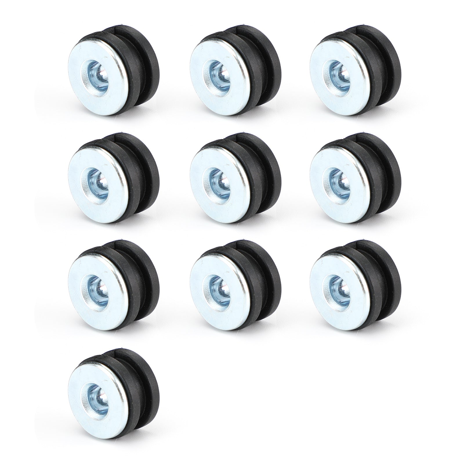NIEUWE 10 stuks M6 motorfiets zijpaneel rubbers/doorvoertules boutset geschikt voor Honda