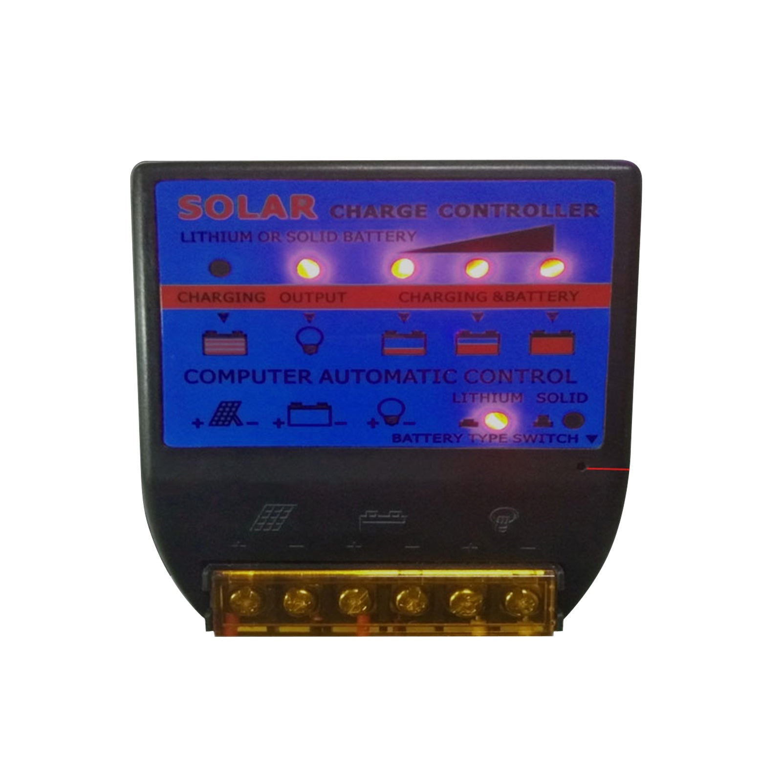 Solar-laadregelaar PWM 10A-50A 12V Ingebouwde timer Batterijcontrole-adapter