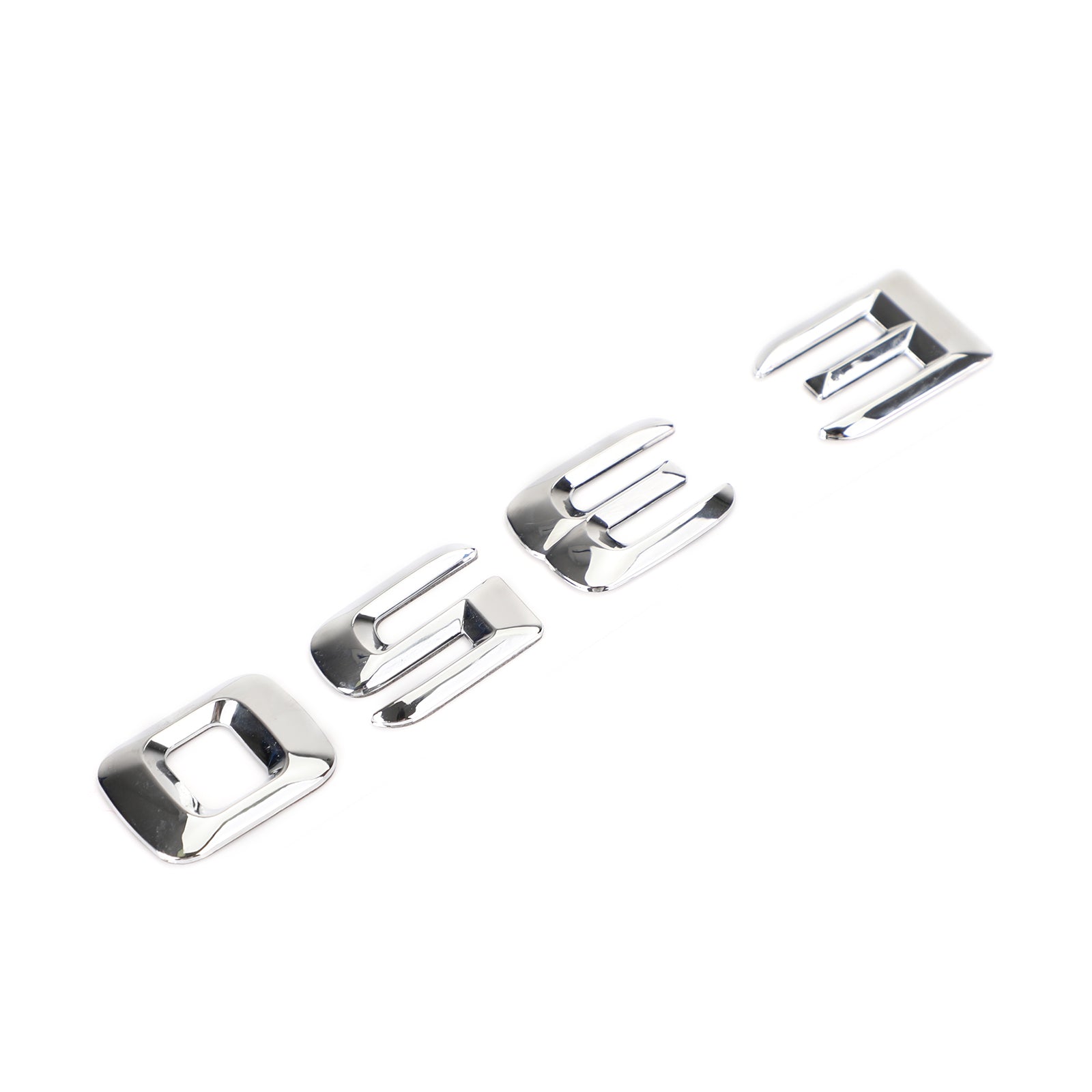 Badge emblème de coffre arrière, plaque signalétique, lettres et chiffres adaptés à Mercedes E350 chromé