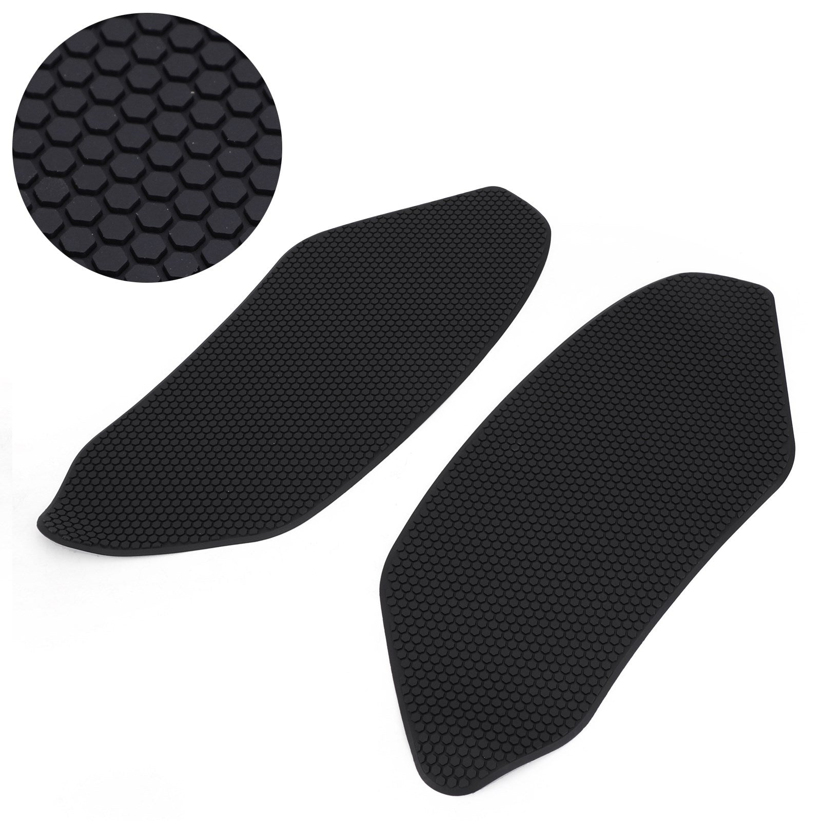 2x sido-tankplattor för bränsletank för Aprilia RSV4 16-20 gjord av gummi generisk