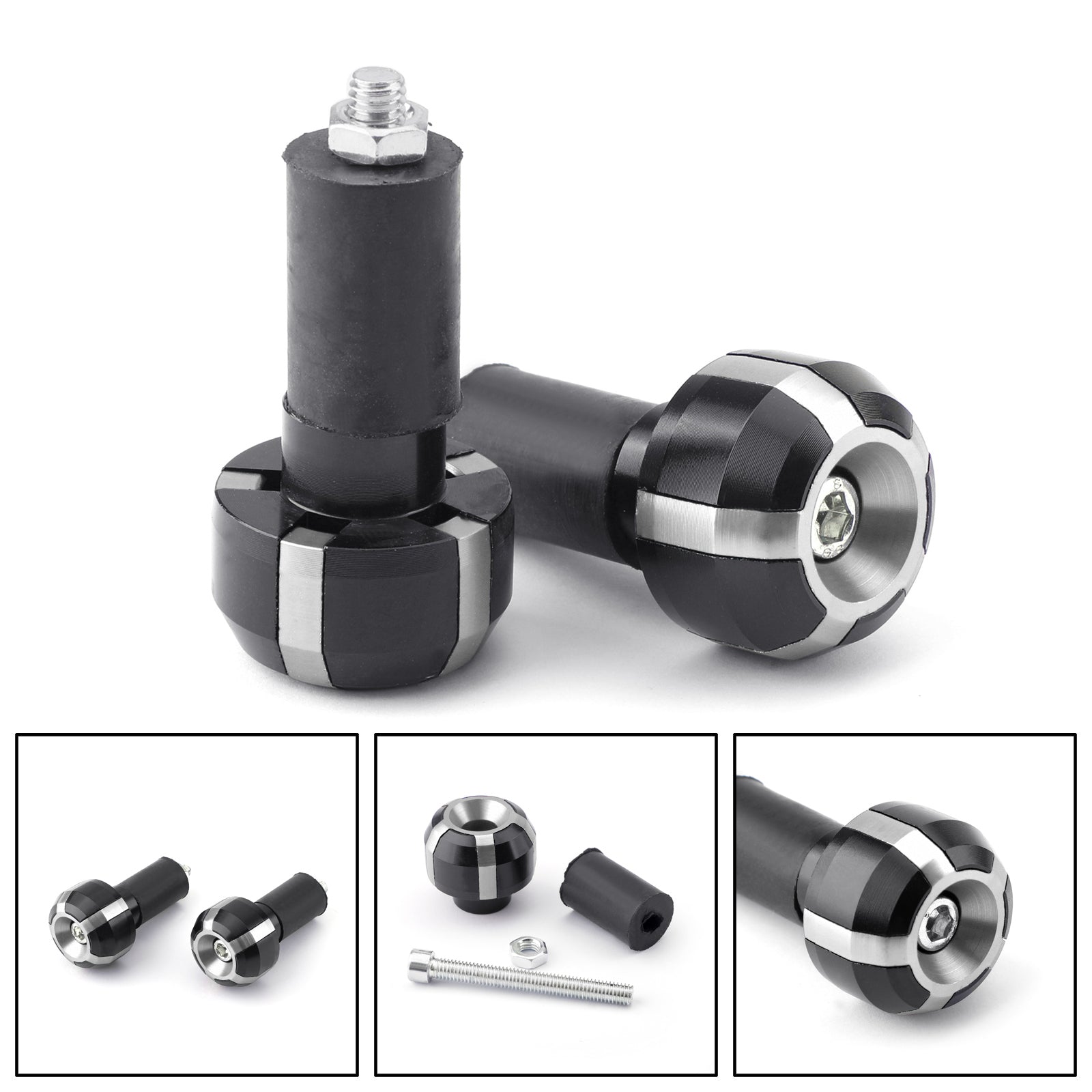 Bicicleta de rua universal para motocicletas 7/8" Manoplas de guidão Tampões de barra genéricos