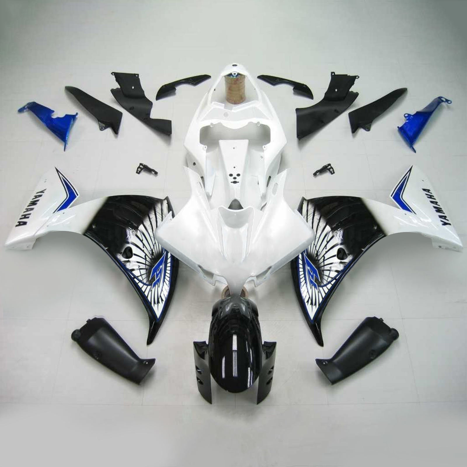 2012-2014 Yamaha YZF 1000 R1 Amotopart Injeksjon Fairing Kit Bodywork Plast Abs #117