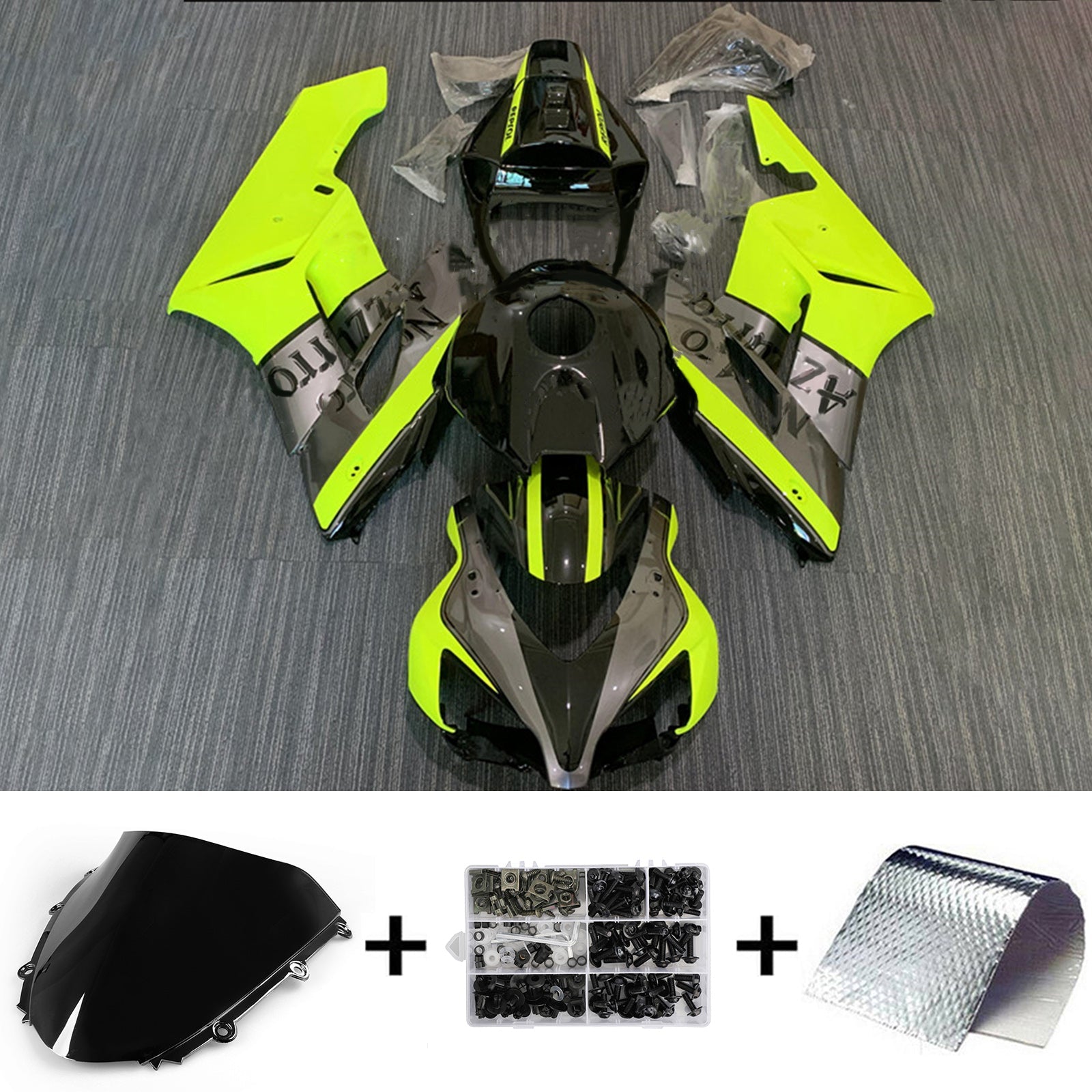2004-2005 Honda CBR1000RR Kit de carénage carrosserie plastique ABS