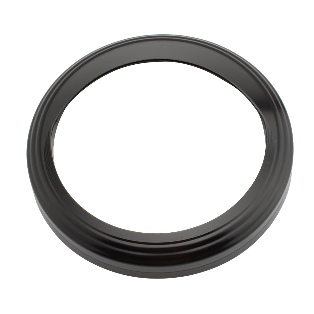 5" Snelheidsmeterbehuizing Toerentellerdekselbescherming voor Glide Softail Fat Boy Fxst Zilver