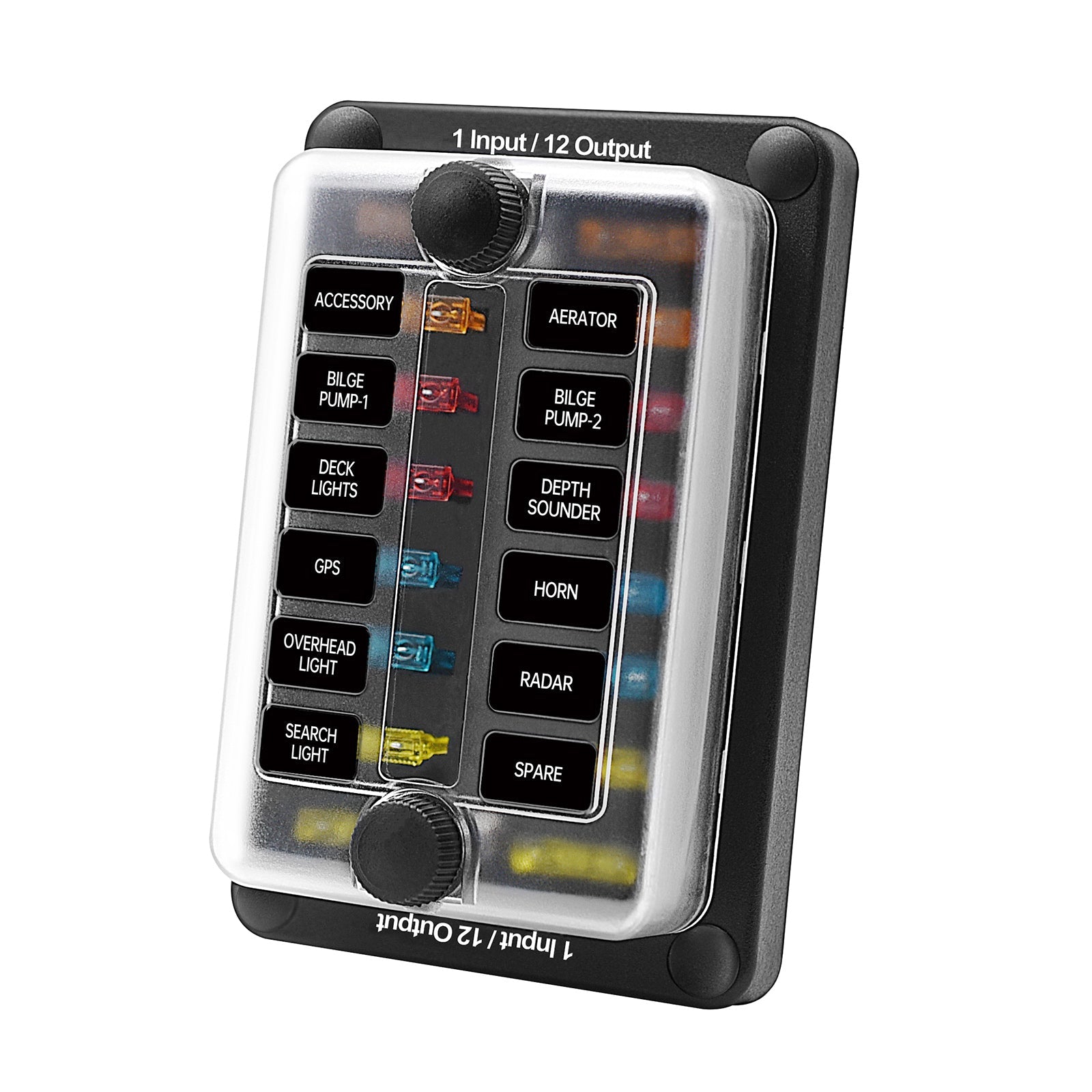 6-weg/12-weg meszekeringkastblokhouder ATO ATC voor auto-marineboot waterdicht