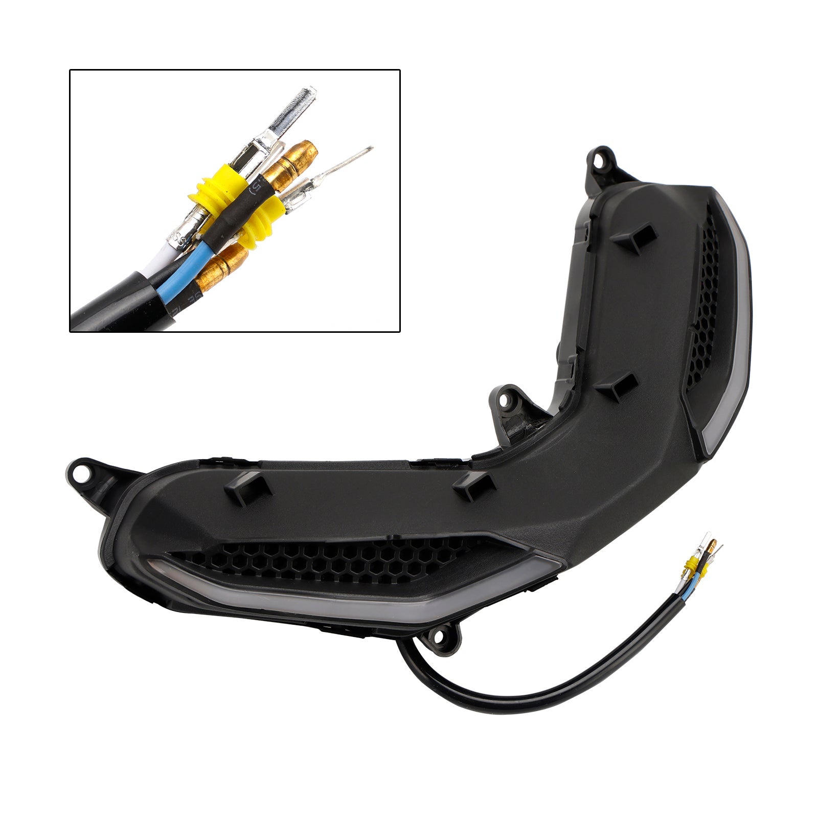 Protector de faro delantero, parrilla, luz de señal Led para Yamaha Y15Zr