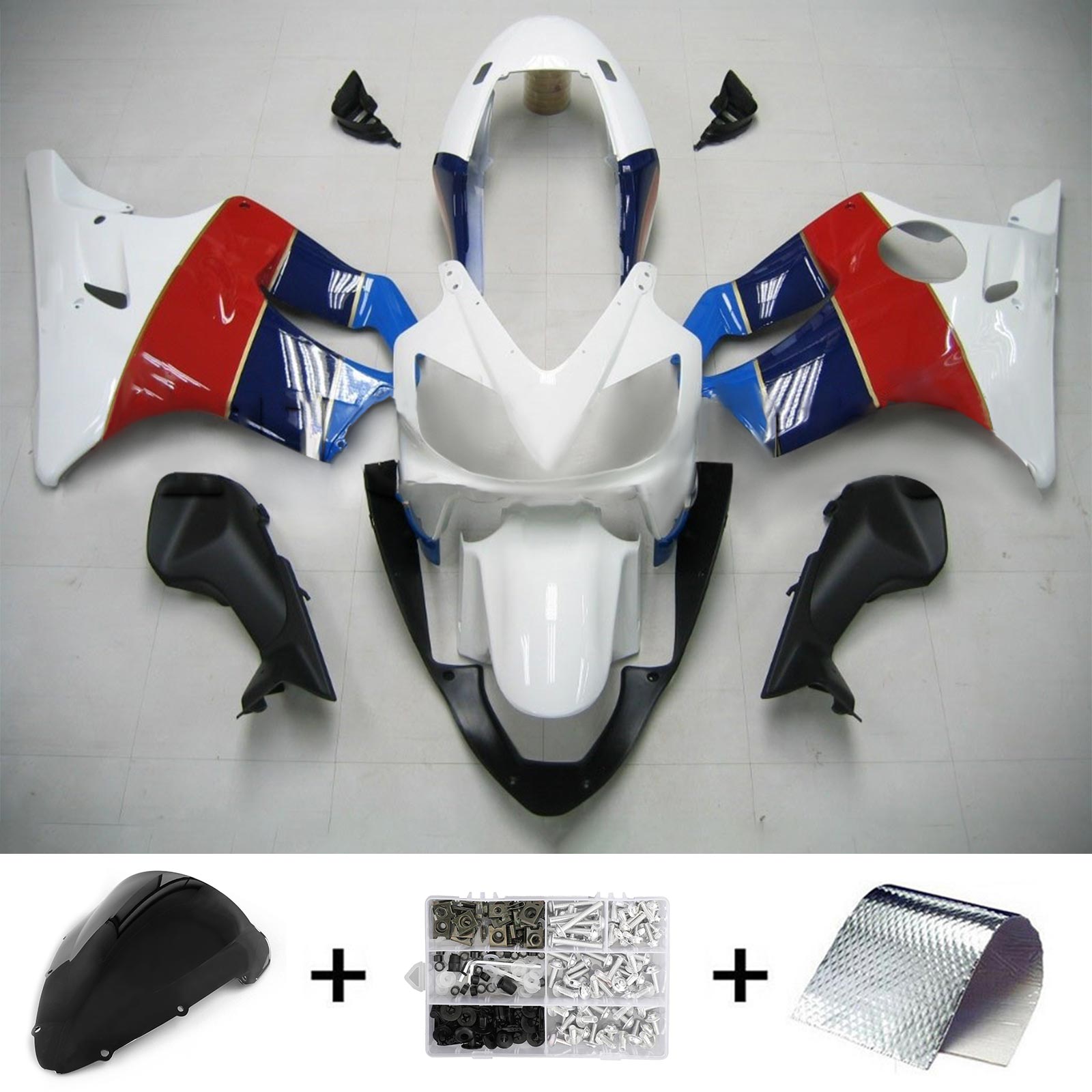 2004-2007 Honda CBR600 F4I Amotopart vstrekovanie Kit Kadywork Bodywork Plastic ABS #132