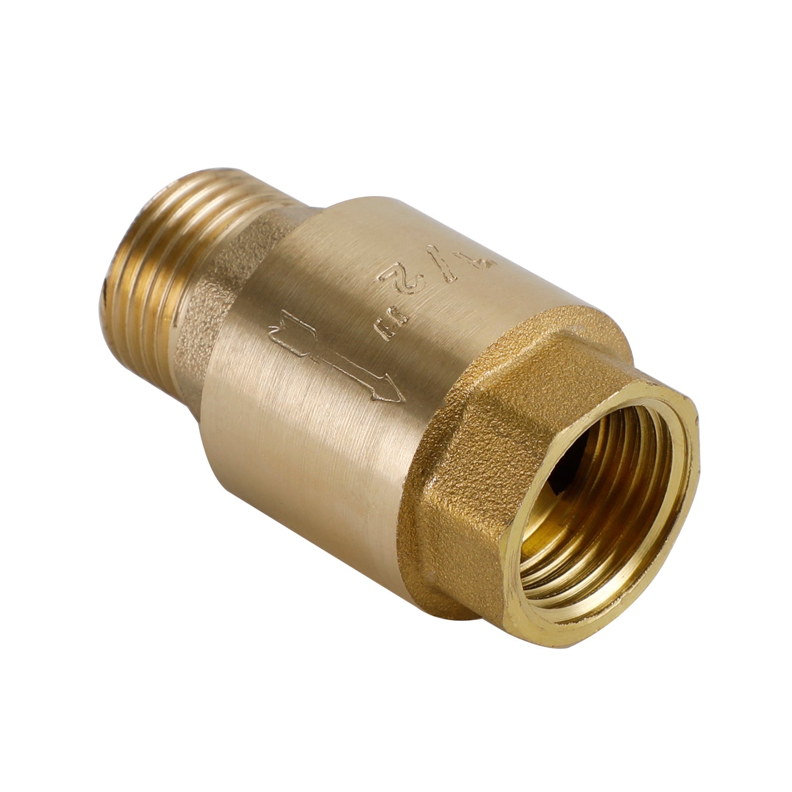 Válvula de retenção de latão G1/2" G3/4" G1" Prevenção de refluxo sem retorno com rosca M para F