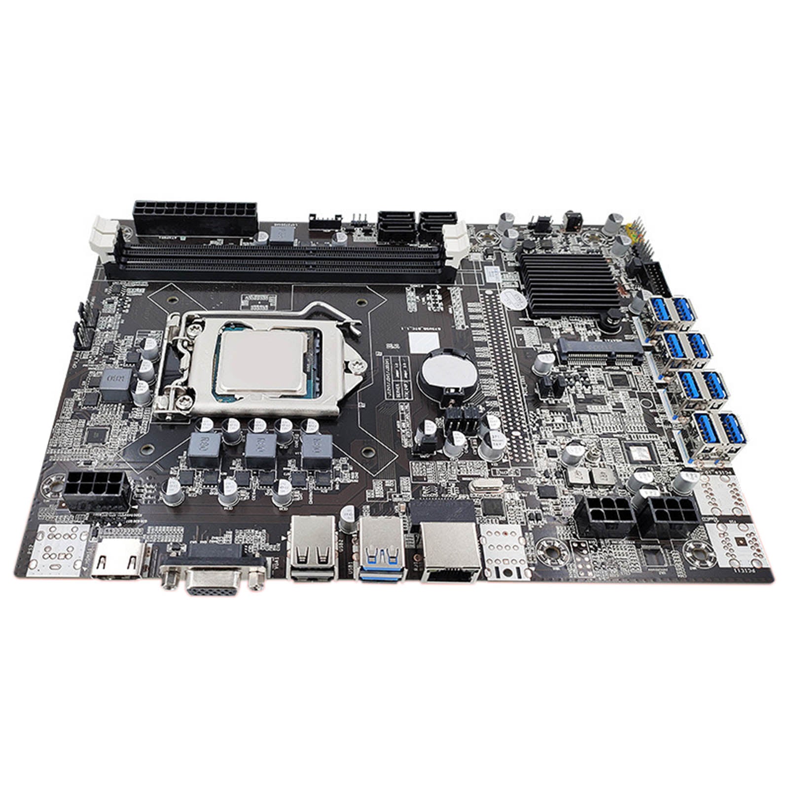 Placa base de minería de PC B250C BTC 12P PCI Express DDR4 para LGA1151 Gen6/7