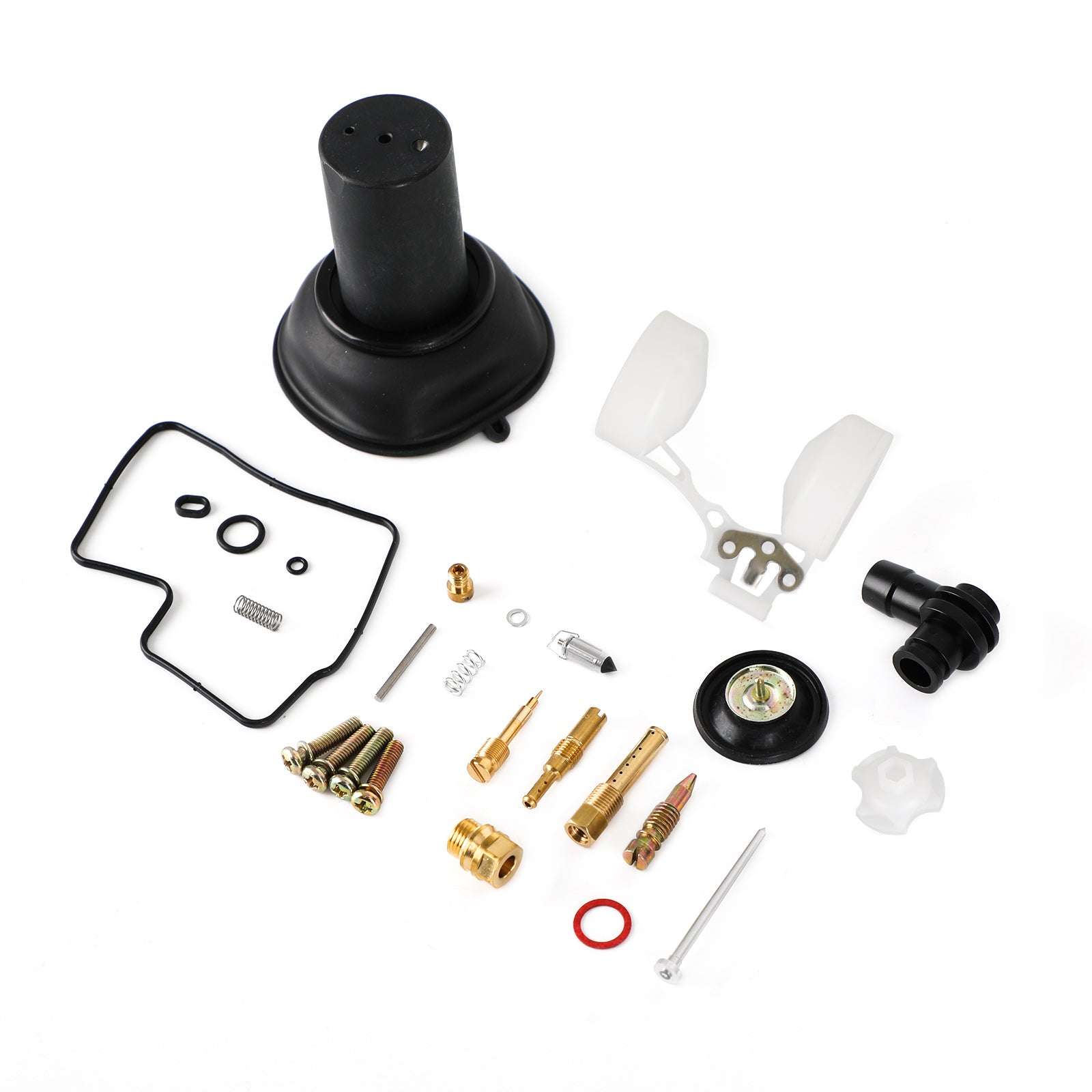 Forgasser, forgasserreparasjonssett med stempel & Flytemontering for Honda VLX400 Steed 400 Generisk