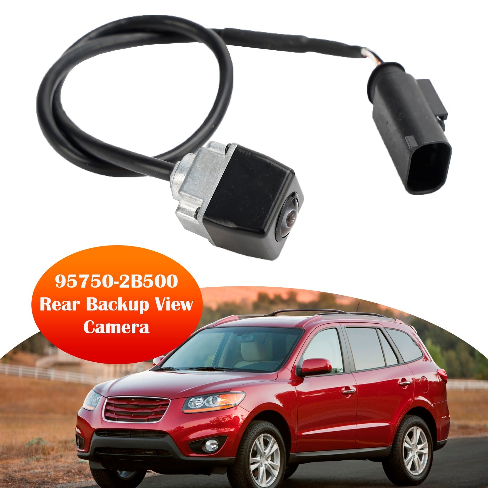 Hyundai Santa Fe 2010-2012 Cámara de visión trasera trasera 95750-2B500