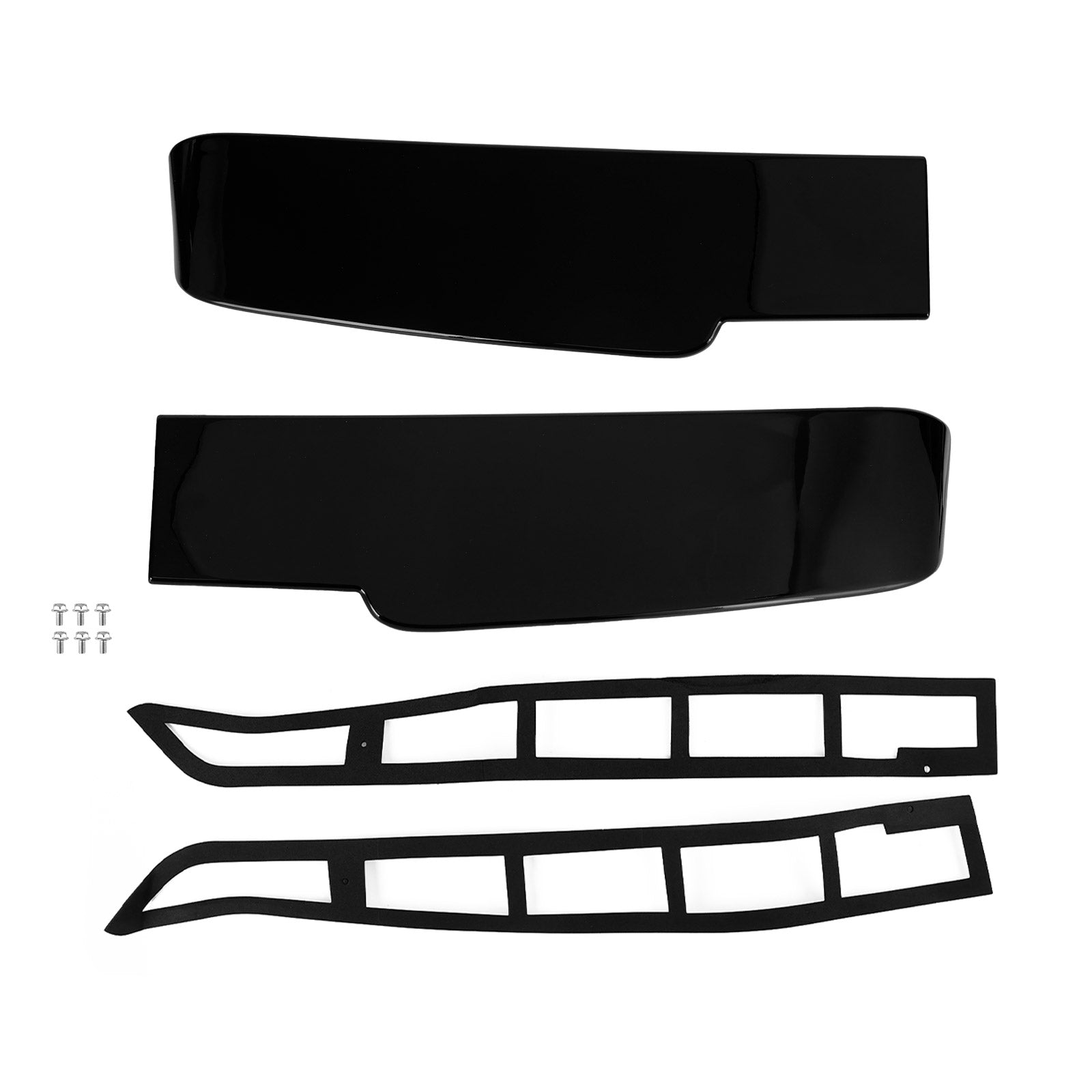 2004+ VW Transporter T5 T5.1 T6 T6.1 Twin (Barn) Door model Black Premium Barn Door Spoiler