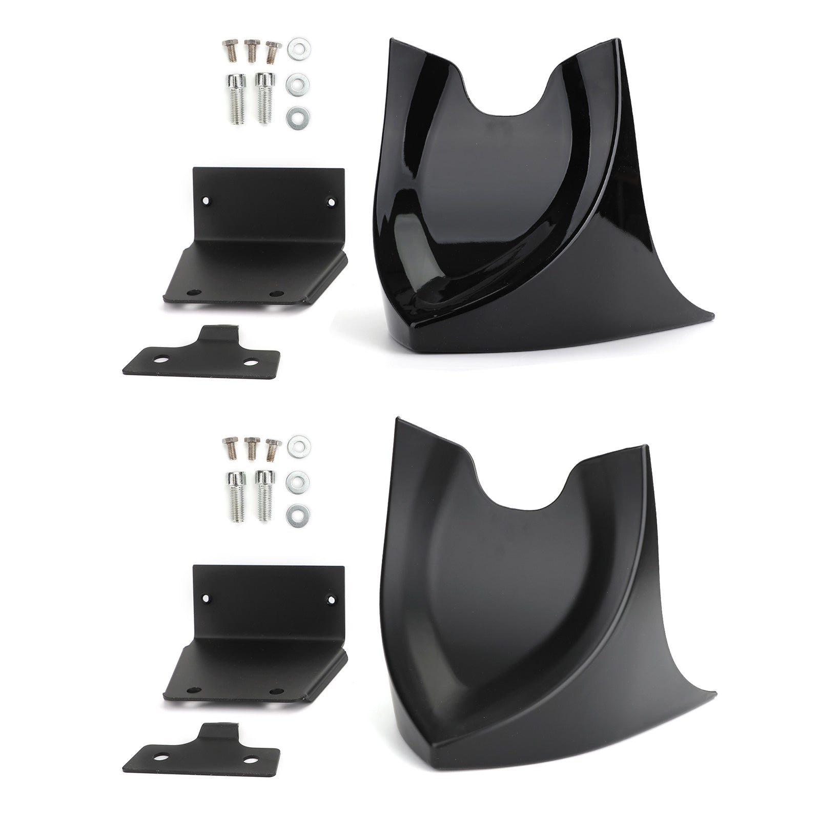 Front Chin Spoiler Air Dam Fairing for 04-19 Sportster XL883 XL1200 48 72 MBlack Generic