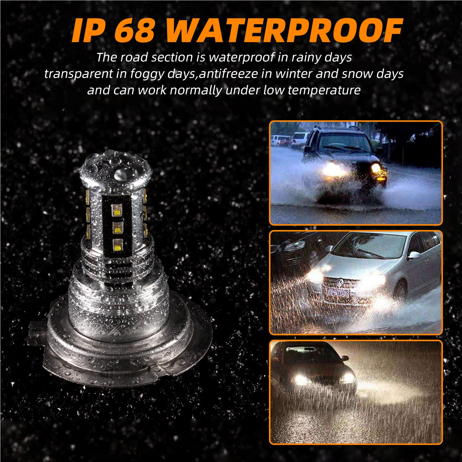 Luz de nevoeiro LED H8/H9/H11