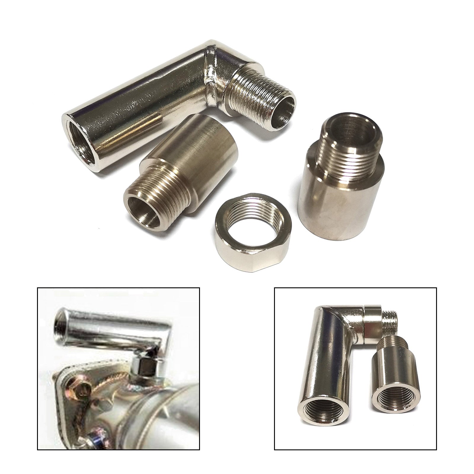 Capteur d'espacement d'oxygène O2, extension coudée à 90 degrés, extension de bonde 02 M18 X 1.5 générique