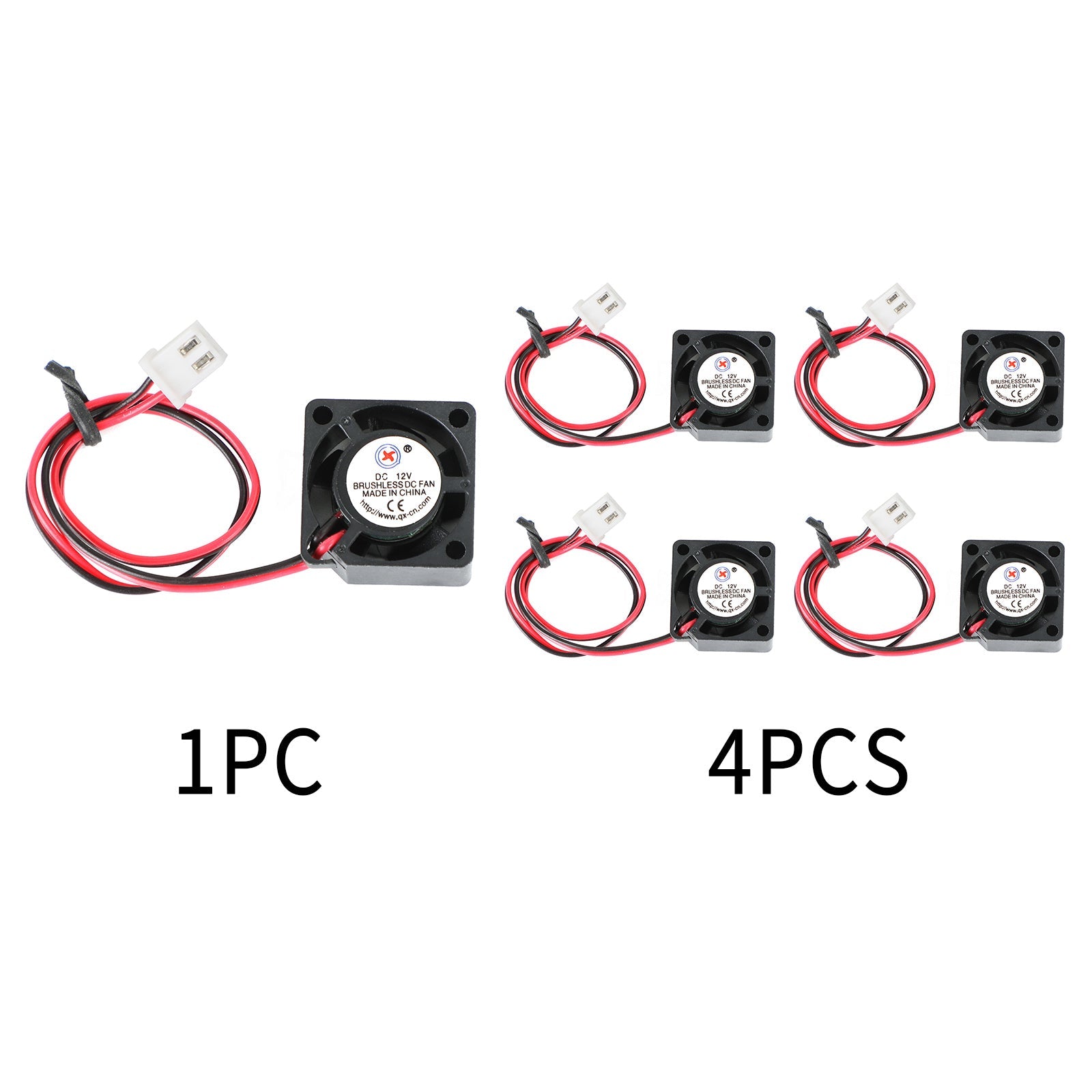 Ventilador de refrigeración CC sin escobillas, 12V, 0,05a, 2010, manga de 20x20x10mm, cable de 2 pines