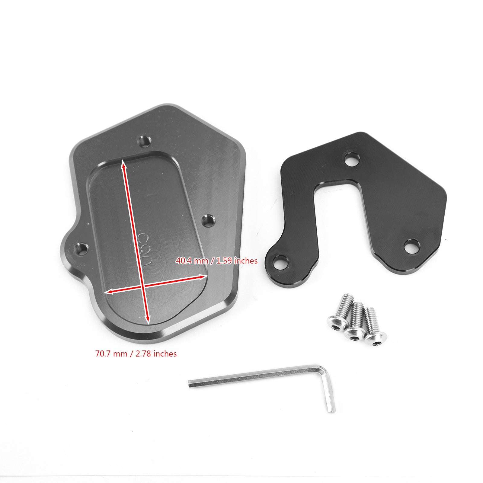 Motorsykkel kickstand forstørrer platepute passform for BMW F900R F900 R 2020 generisk