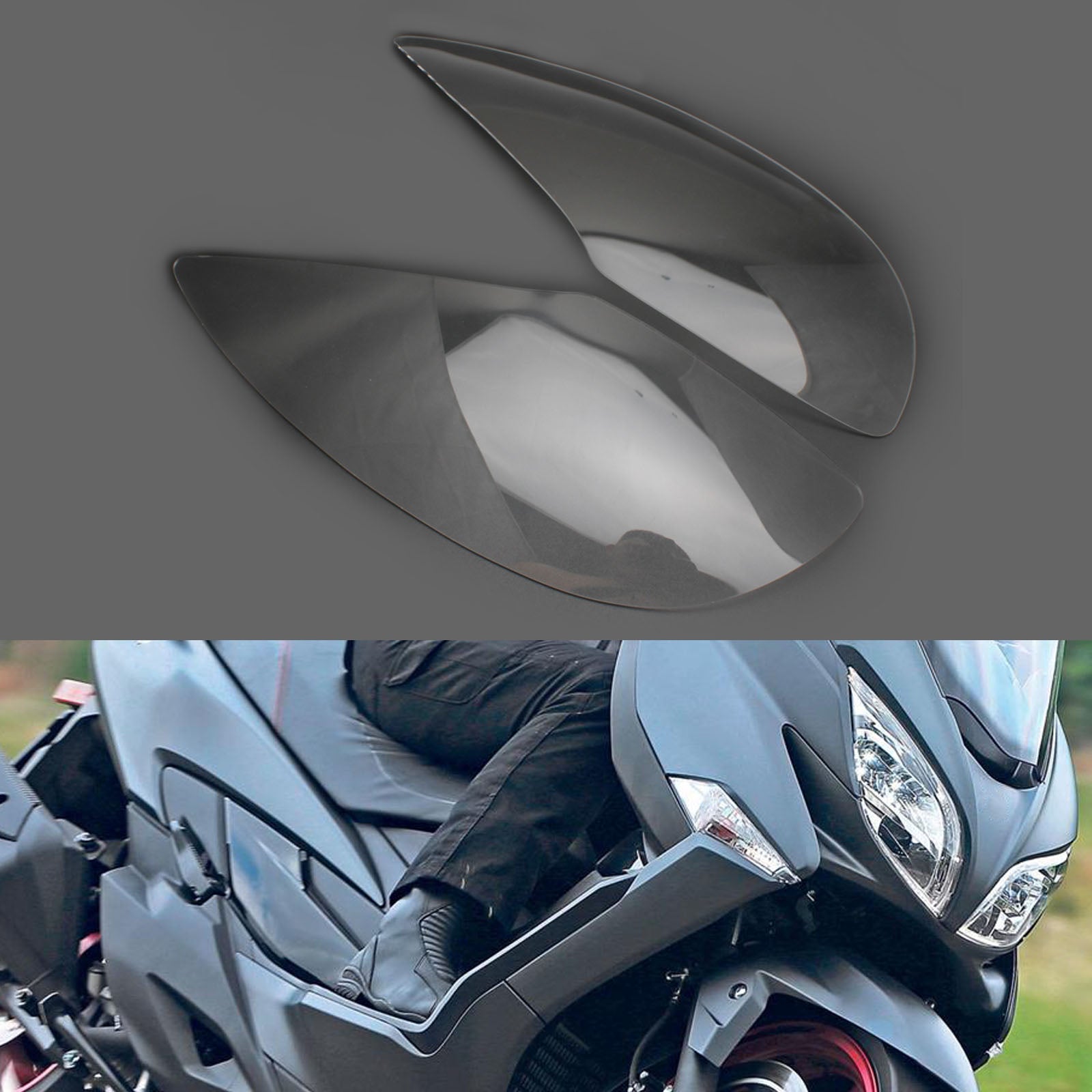 Cubierta de protección de lente de faro delantero para Suzuki Burgman 650 2015-2020 genérico