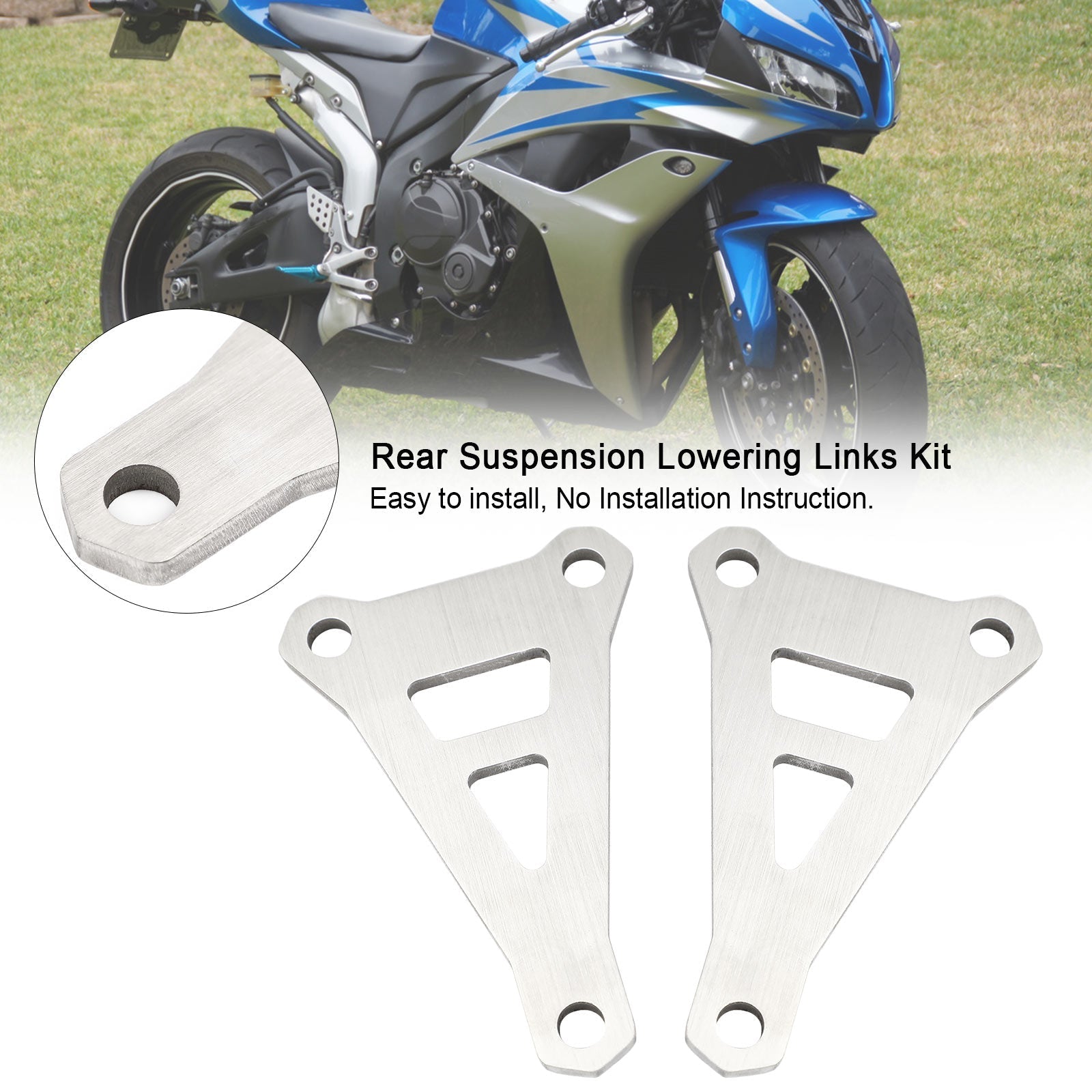 Kit de liens de baisse de la suspension arrière ajustement pour Honda CBR600RR 2007-2014