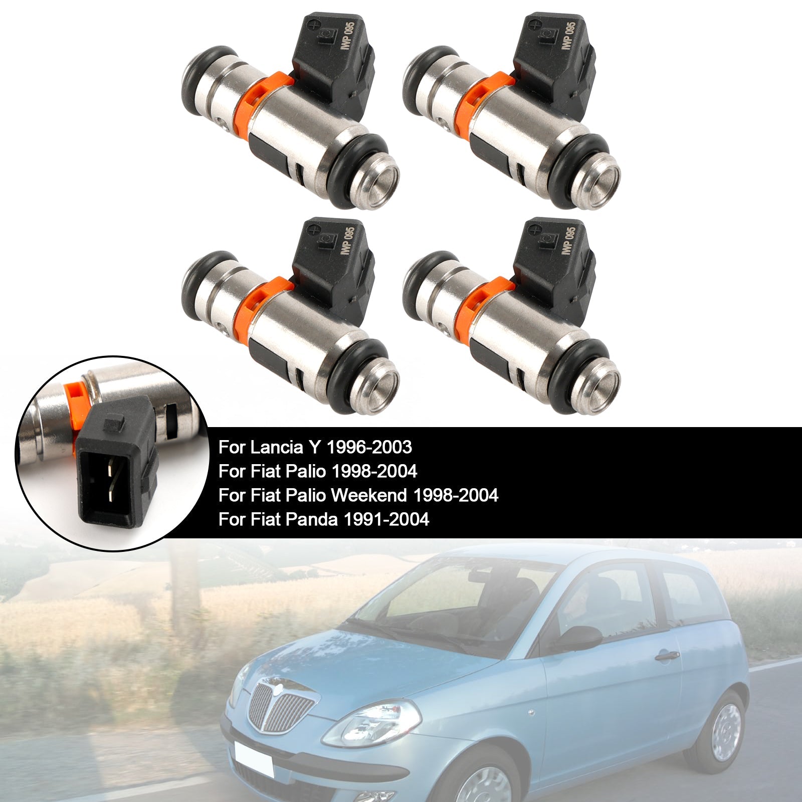 Injecteur de carburant IWP095, 4 pièces, pour Fiat Punto 1,4 l 2007 – 2009, pour Fiat Palio 1,6 l