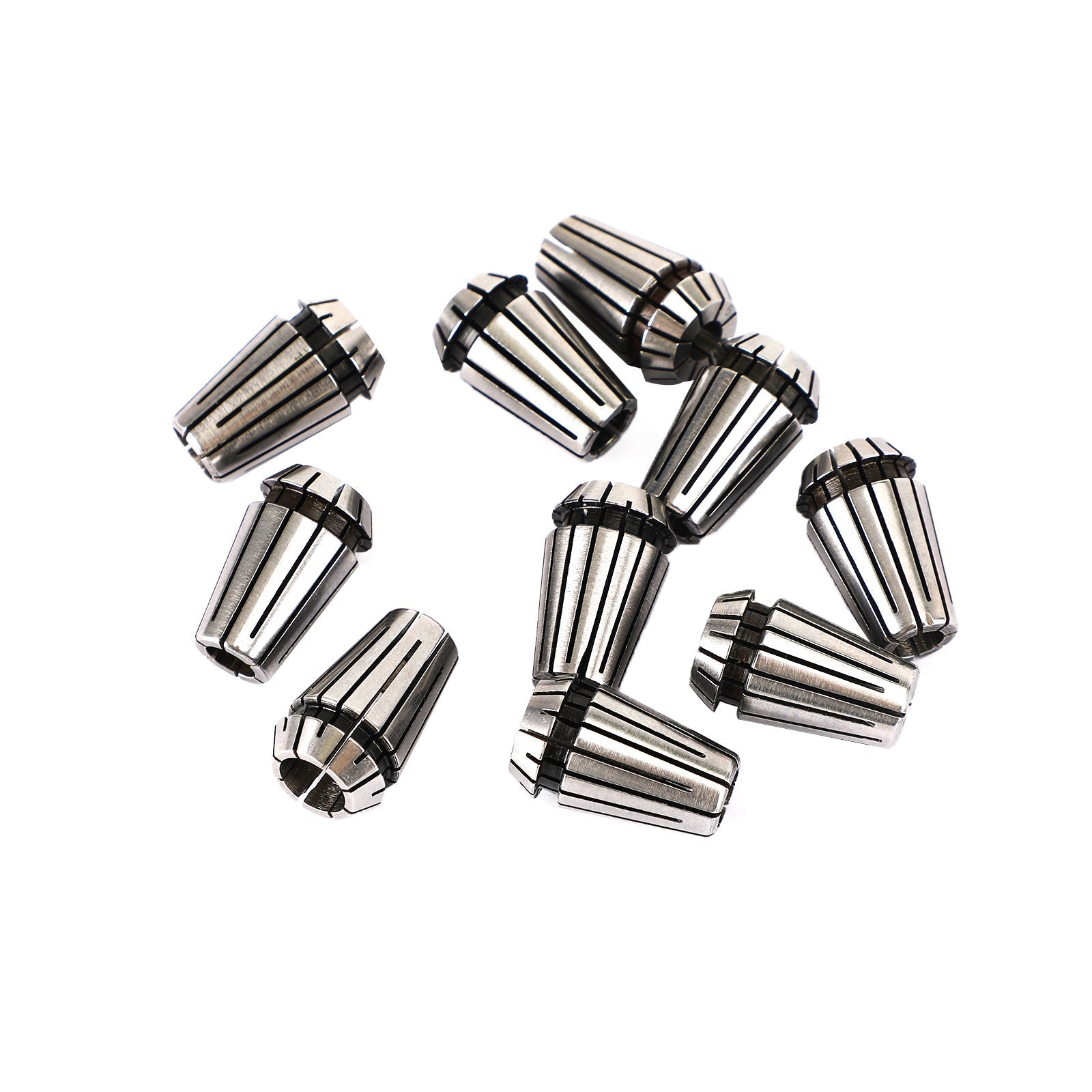 9Pcs ER16 Spring Collet Set For CNC Milling Lathe Tool Engraving Machine Steel