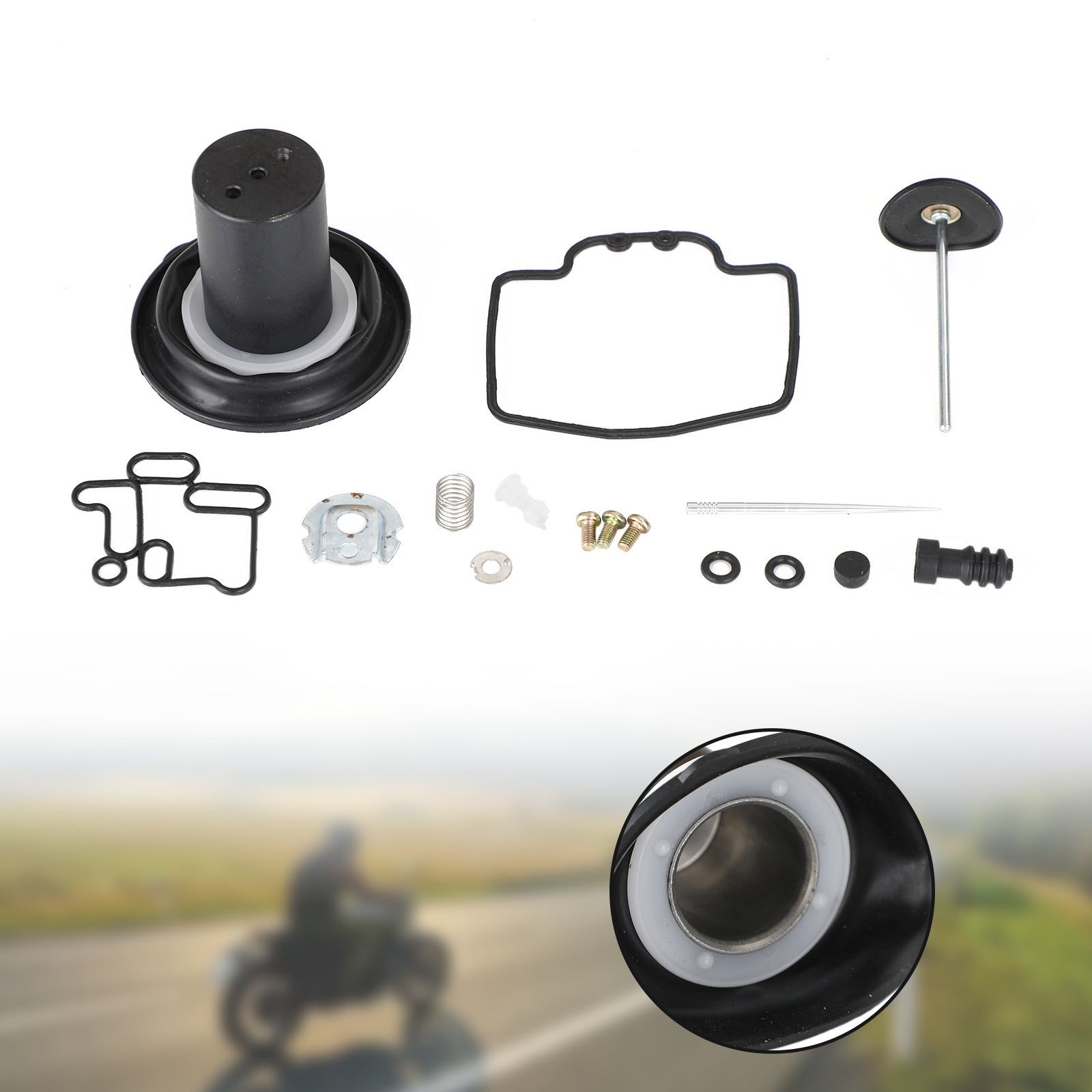 Kit de reparación de carburador, diafragma de émbolo apto para Yamaha MAJESTY YP250 1996-2003 genérico