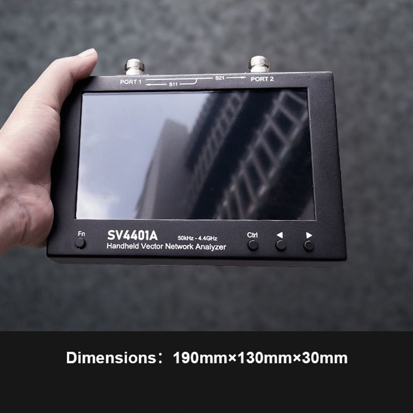 SV4401A 50 kHz-4,4 GHz Vektorový vektorový analyzátor 100 dB dynamická nanovna