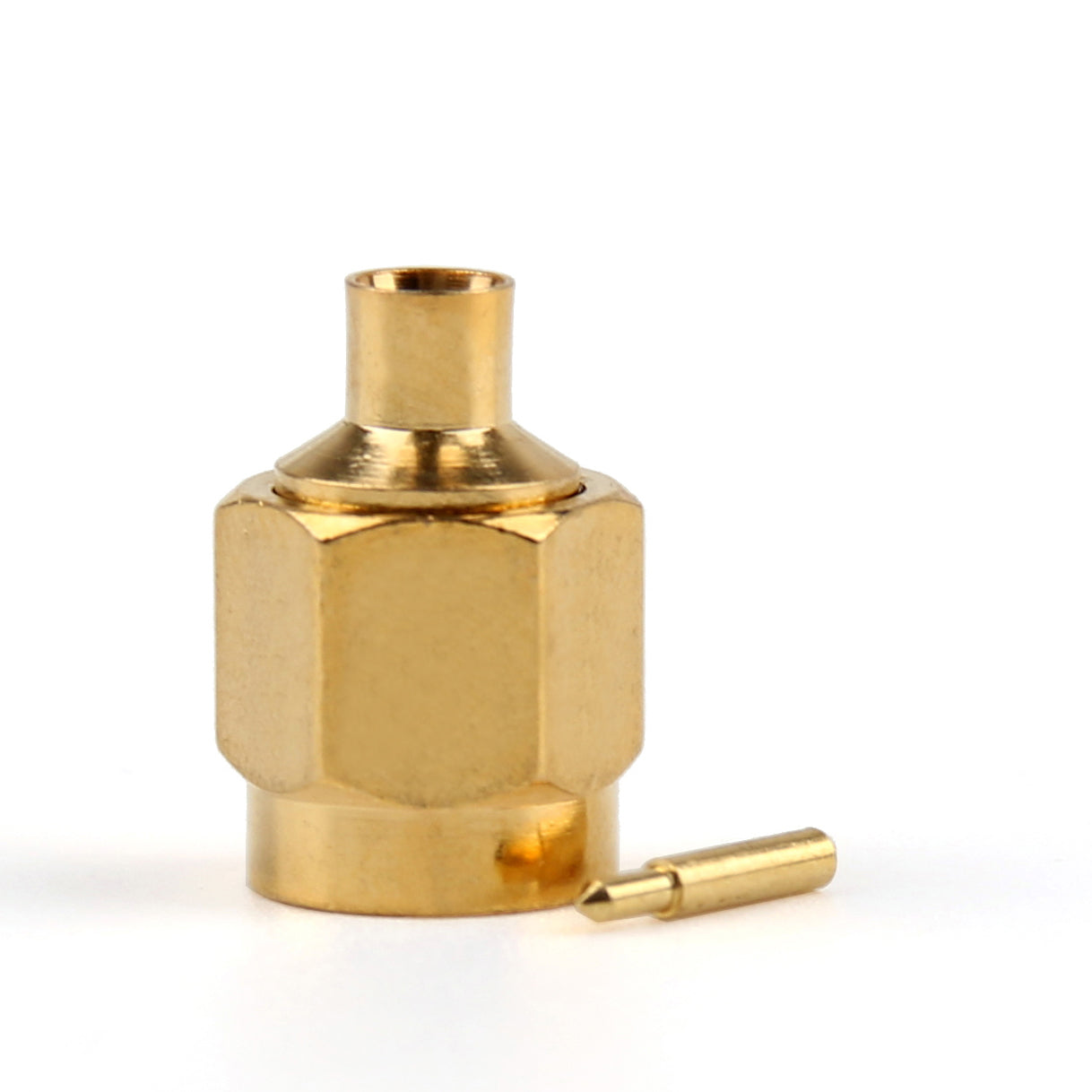 Conector SMA macho para solda RG402 com 10 peças 0.141" Cabo semi-rígido reto
