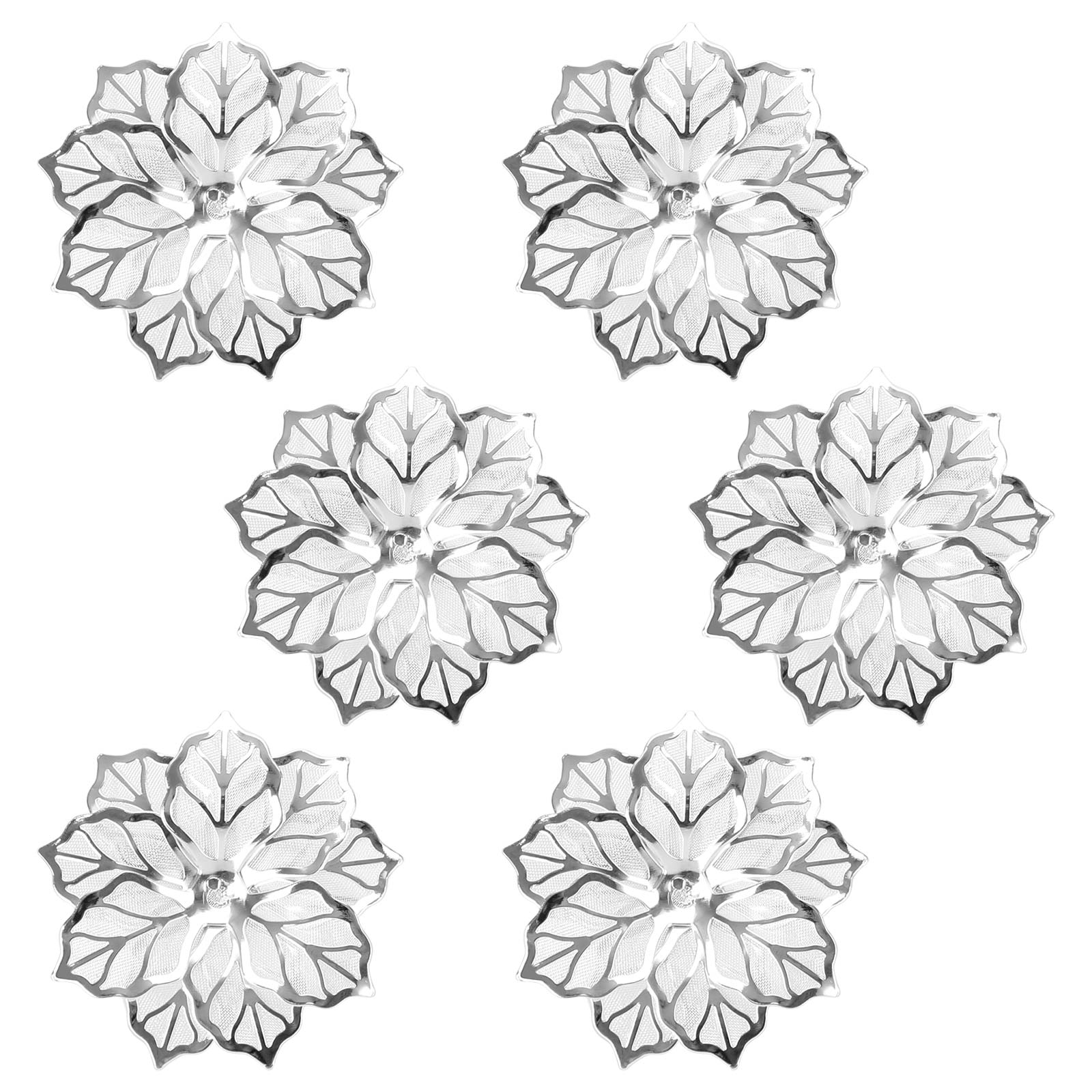 6-12pcs serviett ringer blomster serviettholder serviett spenne