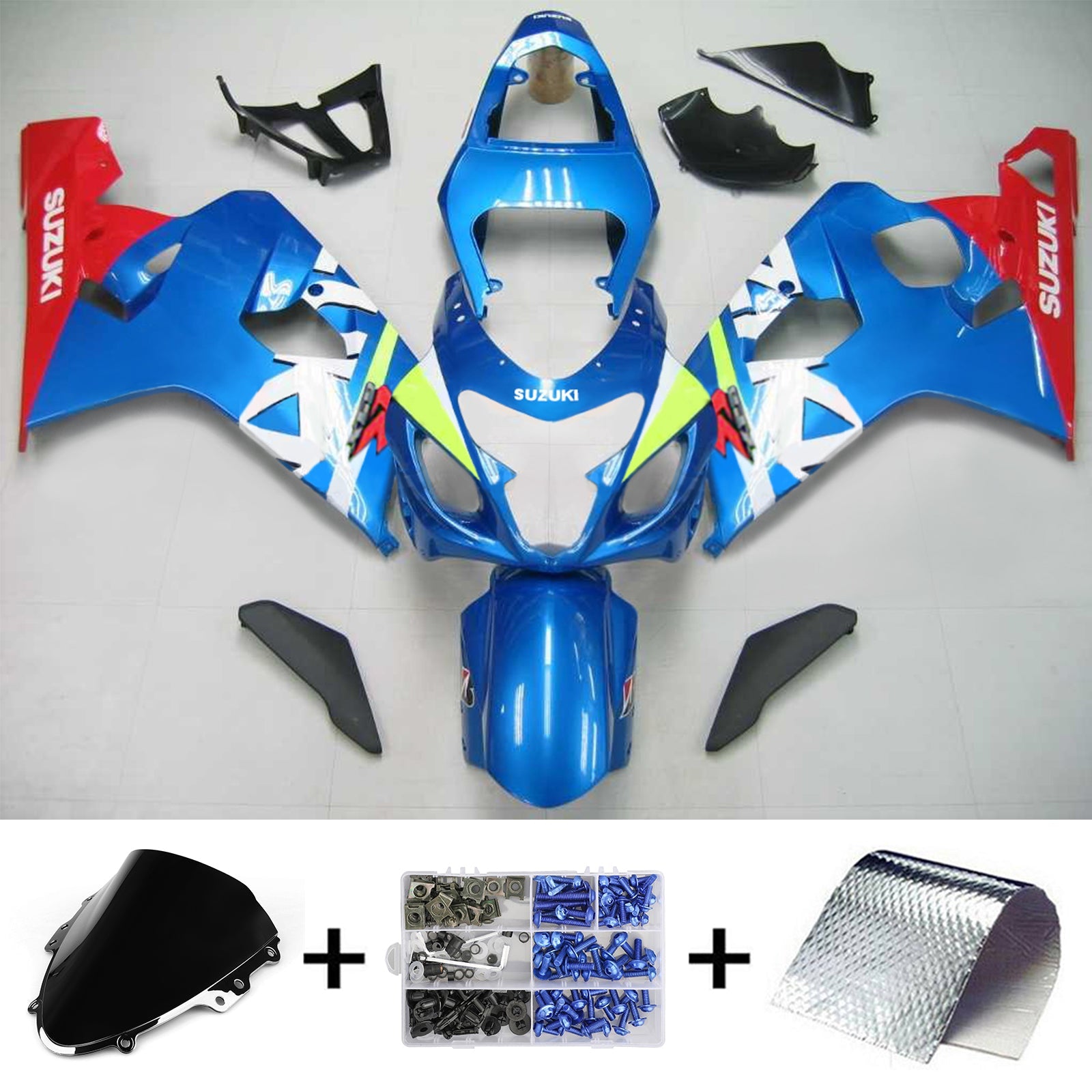 2004-2005 Suzuki GSXR 600/750 K4 Injection Fairing Kit Bodywork Plastic ABS #103 AMOTOPART
