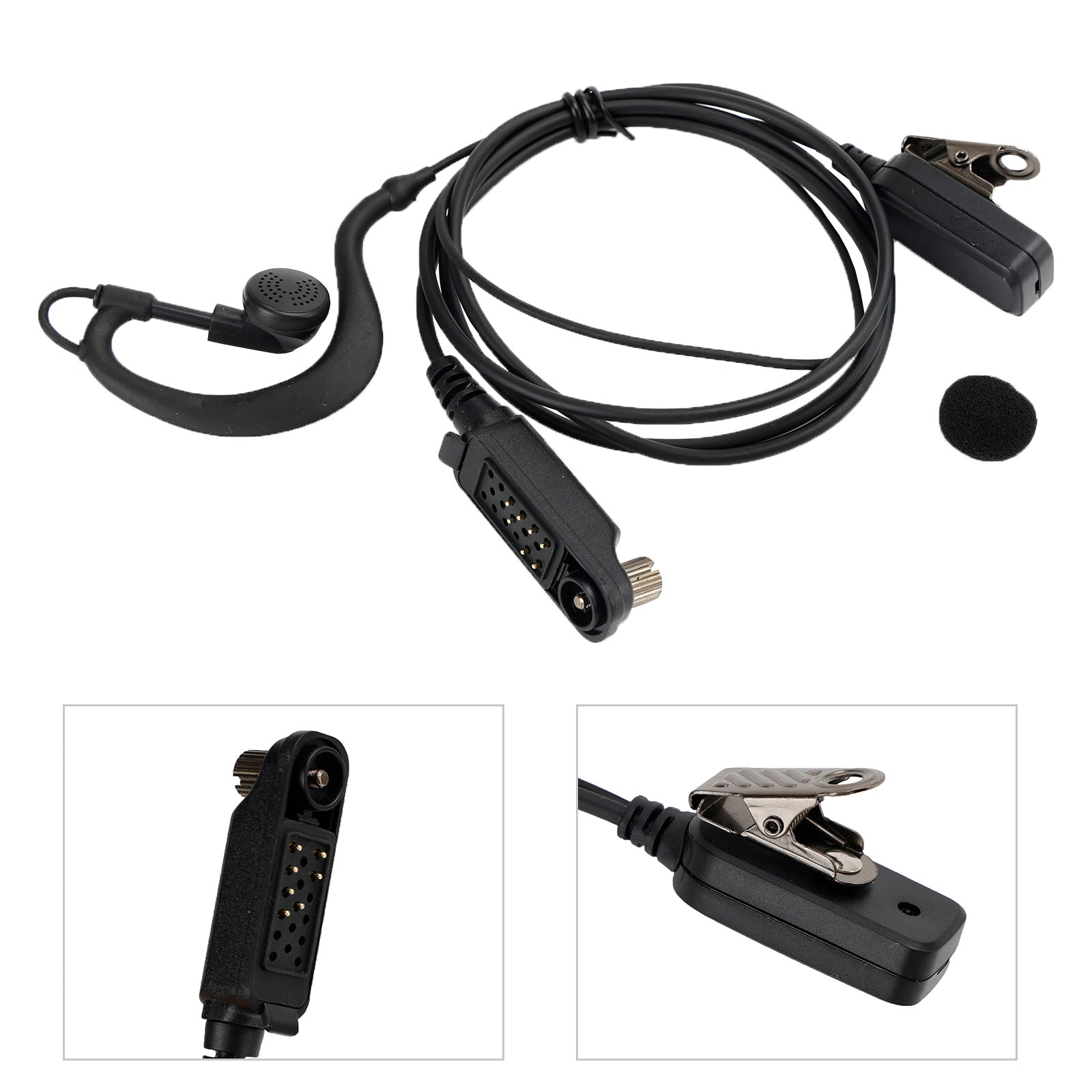 Caltta PD790-025 Oorhaak Headset Ovaal PTT in één Walkie-Talkie voor Caltta PD790