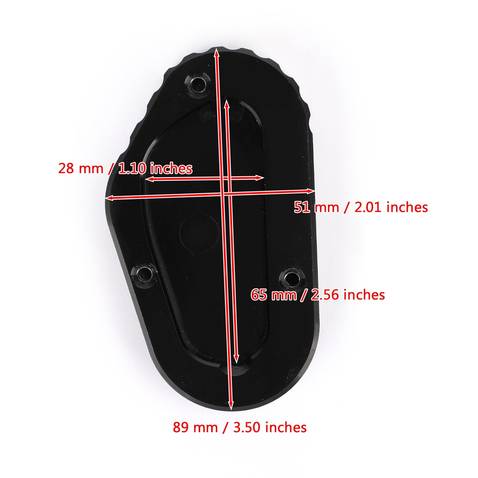 ickstand zväčšená doska vložka vhodná pre triumf Bonneville T100 18-2020 T120 16-20 Generic