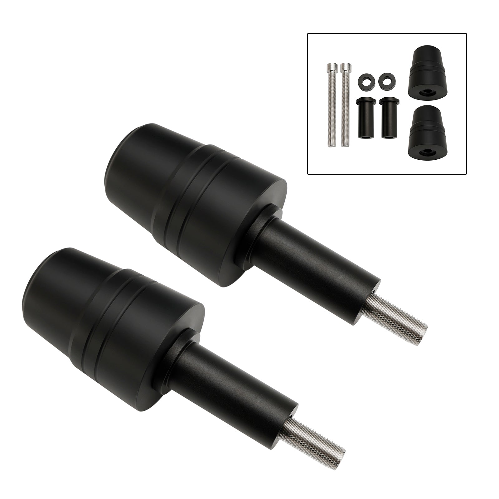 Yamaha MT-07 FZ-07 Tracer 2014-2023 Proteção ao controle deslizante do quadro do quadro de alumínio preto preto