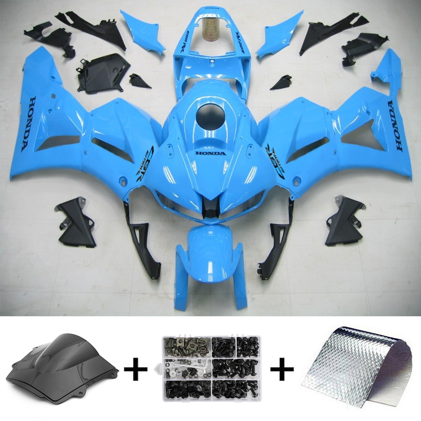 2013-2023 Honda CBR600RR F5 vstrekovanie Kit karoséria Plast ABS #101