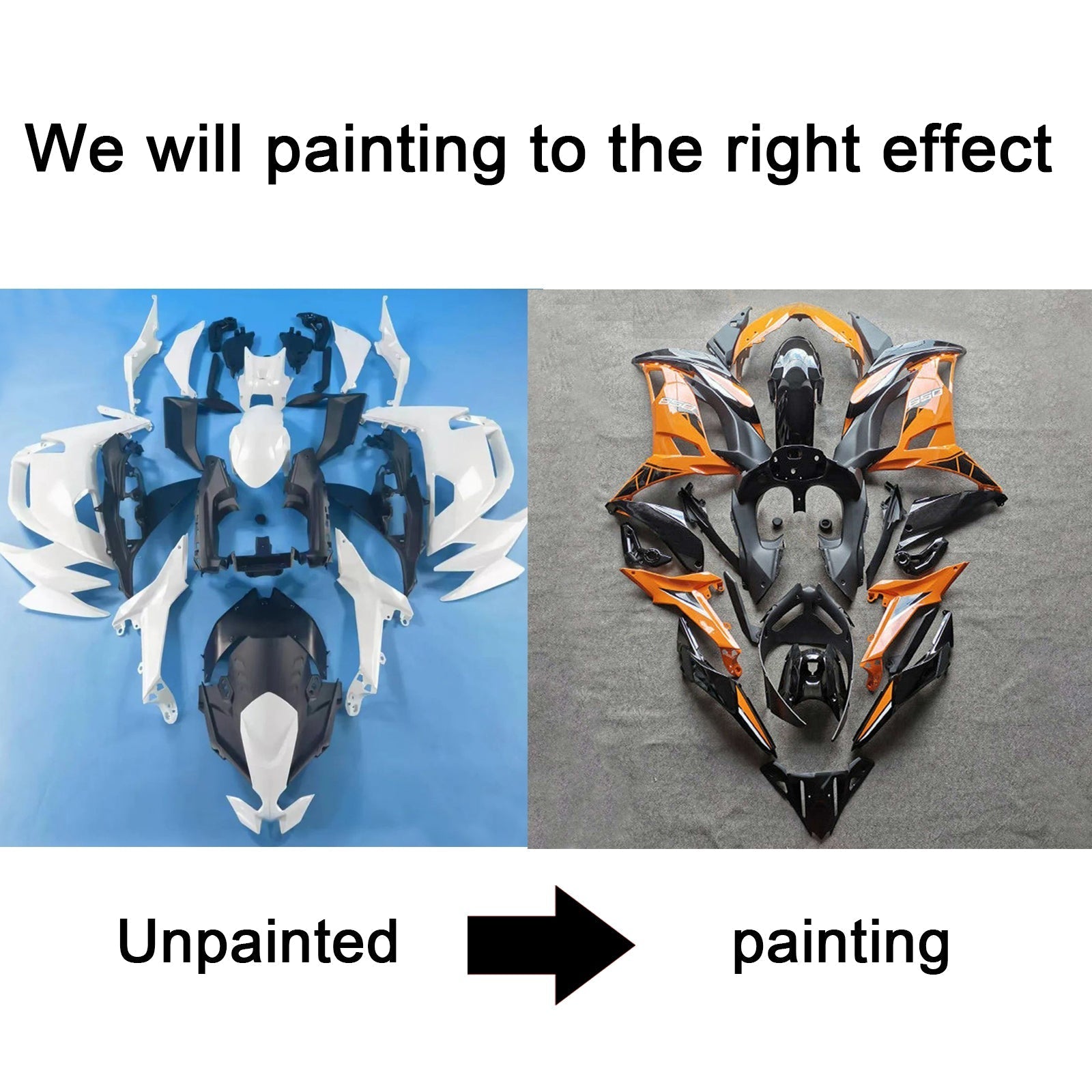 2020-2024 Kawasaki ER-6F Ninja650 injectiekuipset carrosserie ABS #101