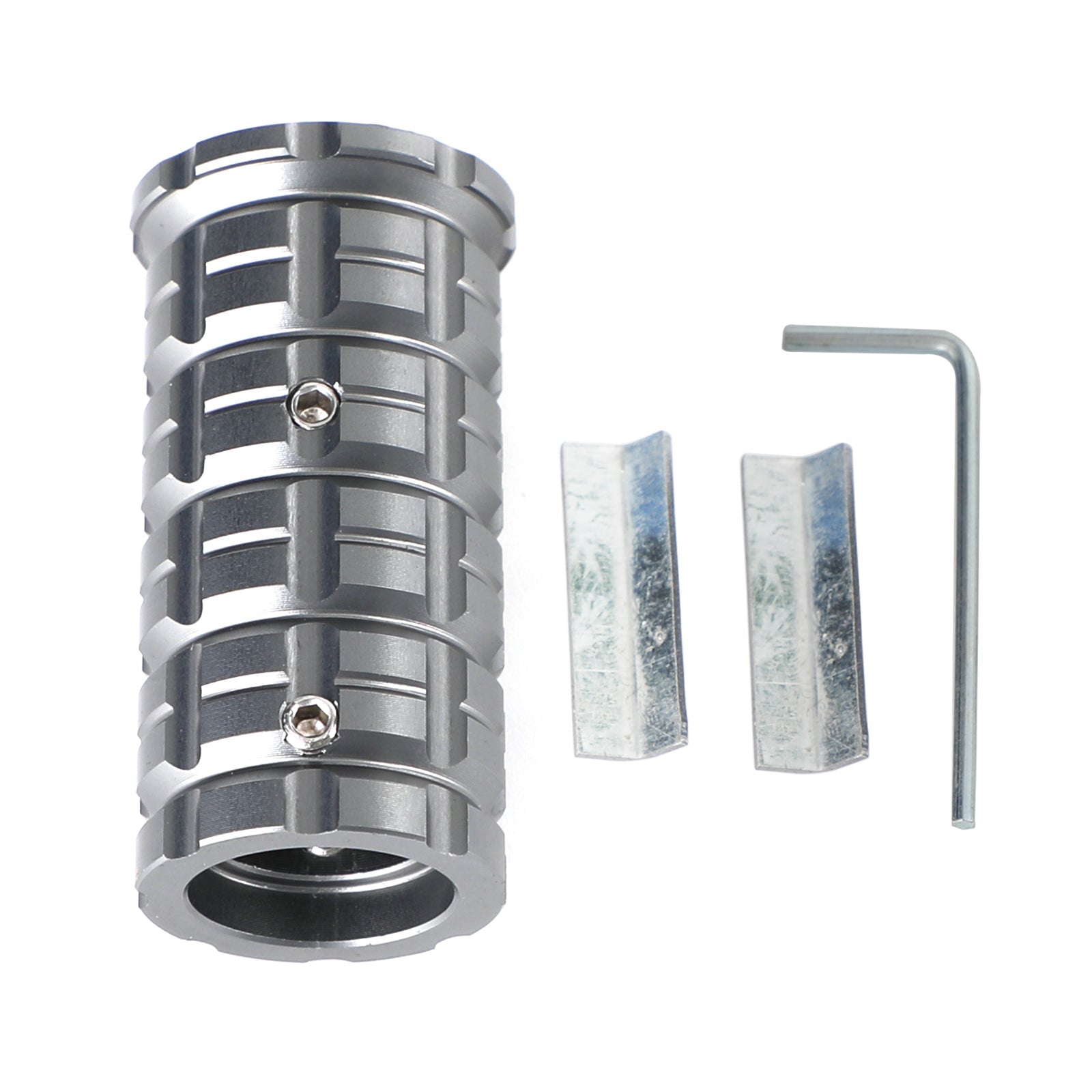 Extensor de clavija de extensión de pedal de freno de aluminio universal para la mayoría de motocicletas gris genérico