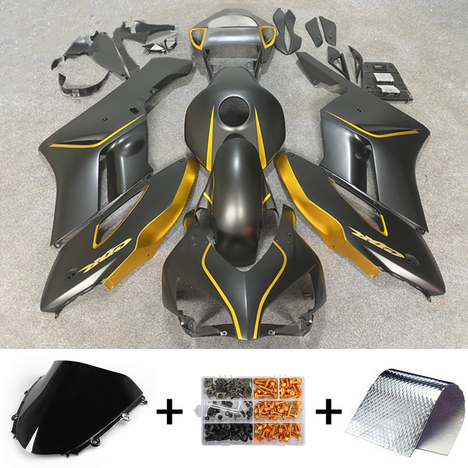 2004-2005 Honda CBR1000RR Kit de carénage carrosserie plastique ABS