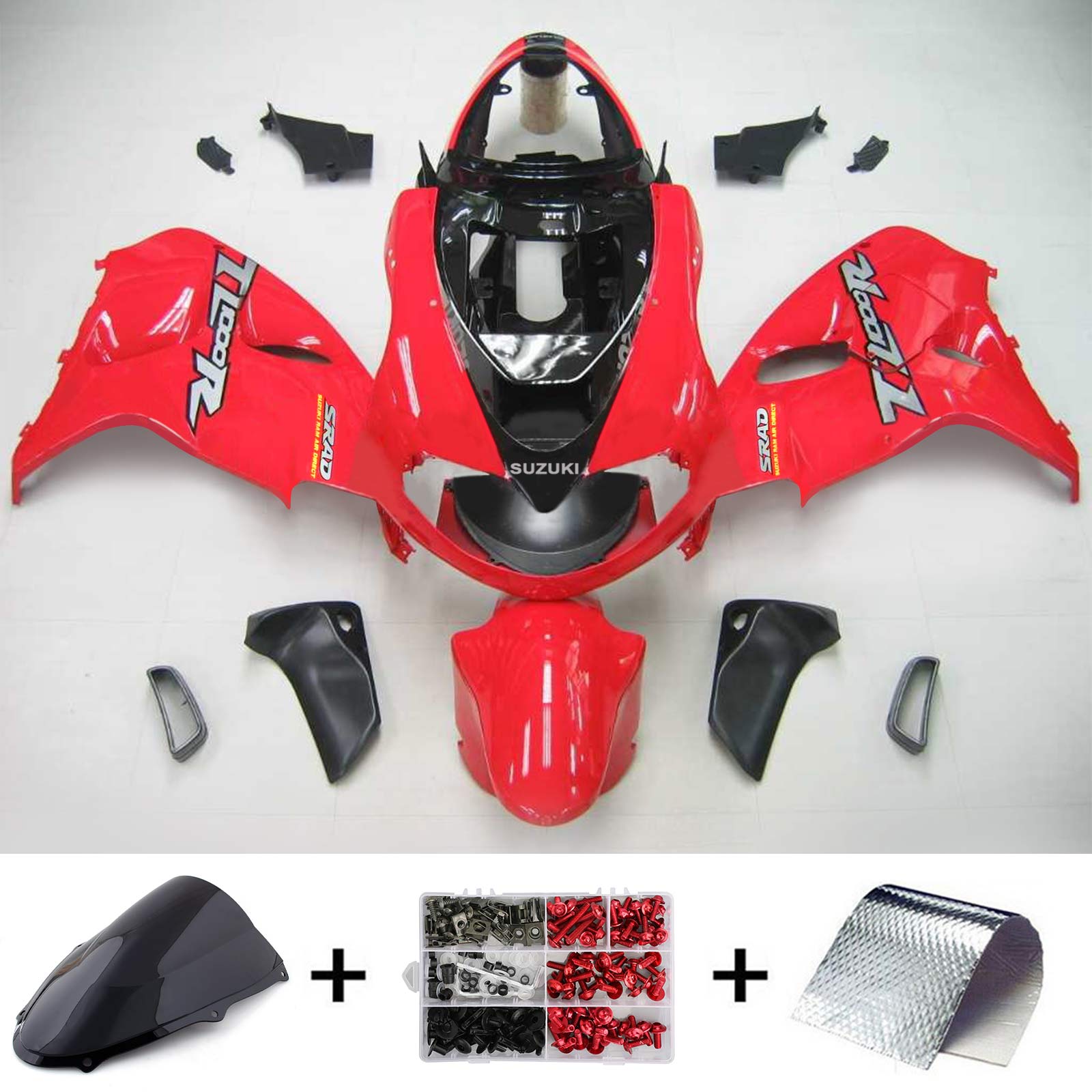 1998-2003 Suzuki TL1000R Amotopart Injeksjon Fairing Kit Bodywork Plast Abs #115