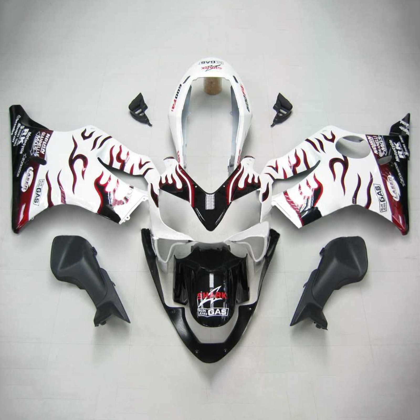 2004-2007 Honda CBR600 F4i Amotopart vstrekovacia kapotážová kapotáž karosérium Bodywork plast ABS #107