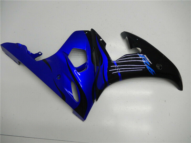 Kit en plastique d'injection de carénage avec un ajustement du boulon pour yamaha 2005 yzf r6 bleu noir générique
