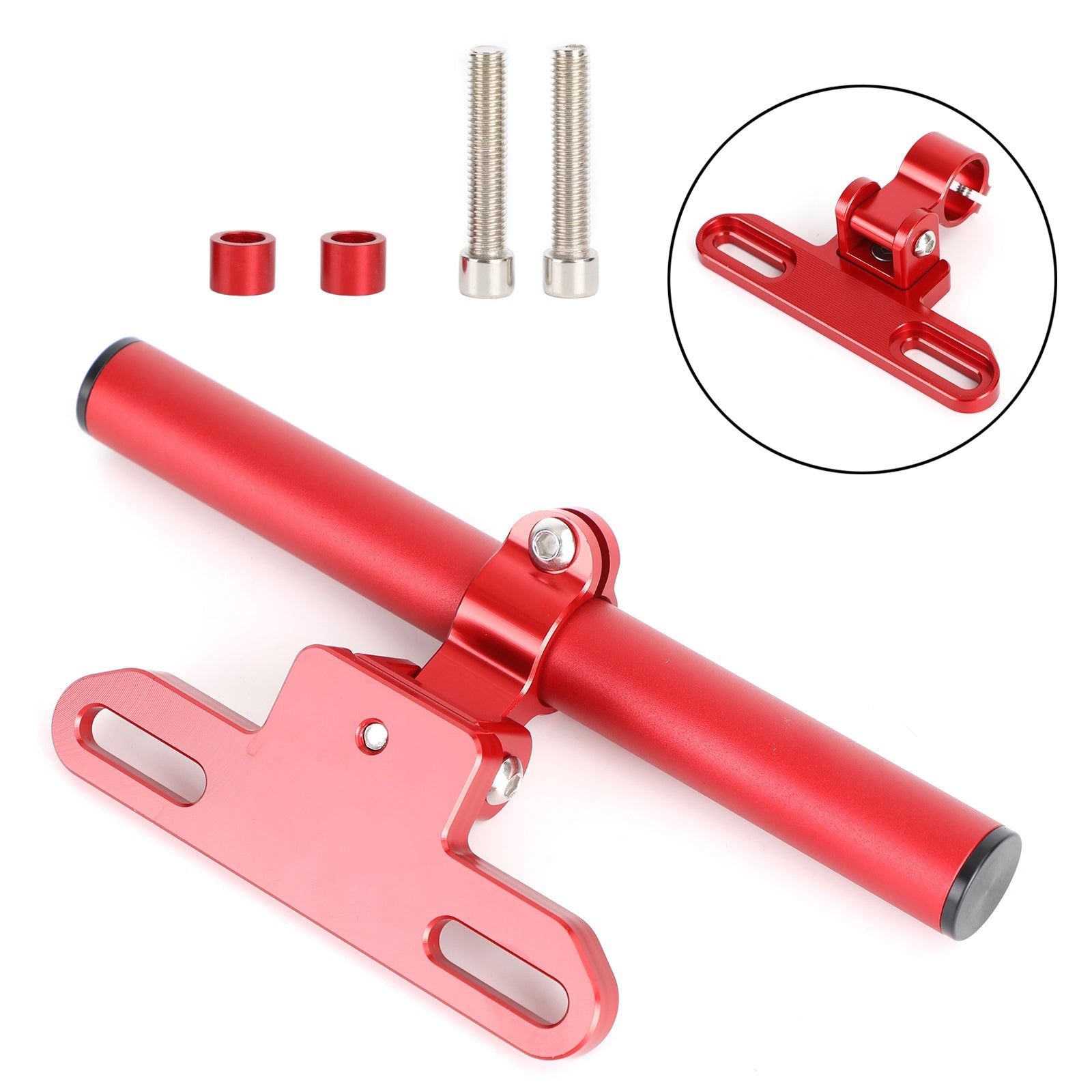 Soporte De Navegación Para Teléfono Soporte De Extensión Gps 22 Mm Para Motocicleta Moto Plata Genérico