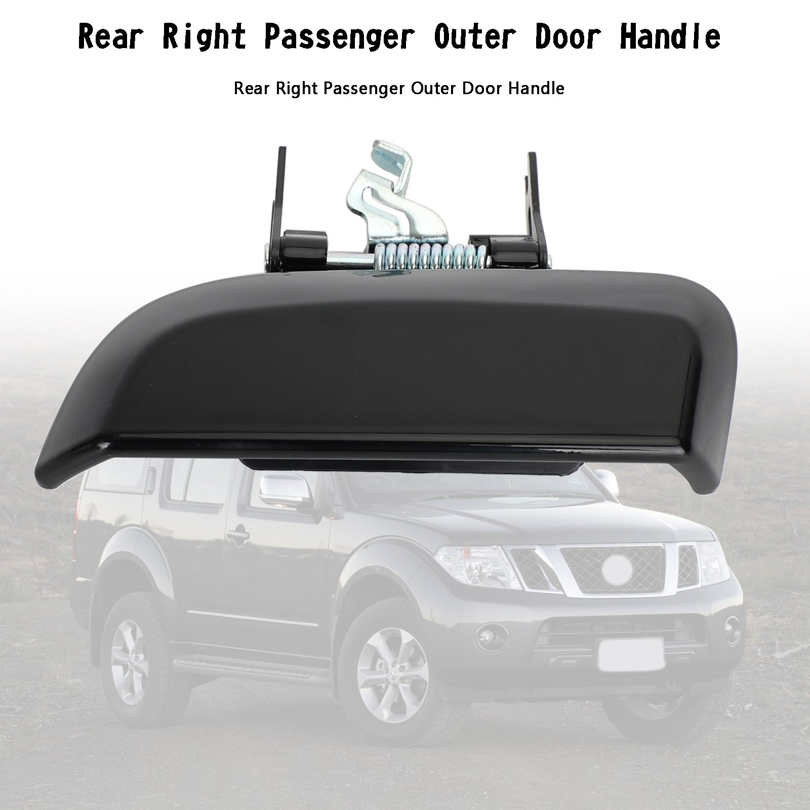 Traseira esquerda+alça da porta externa do passageiro direito para Nissan Pathfinder R51 2005-2012 Genérico