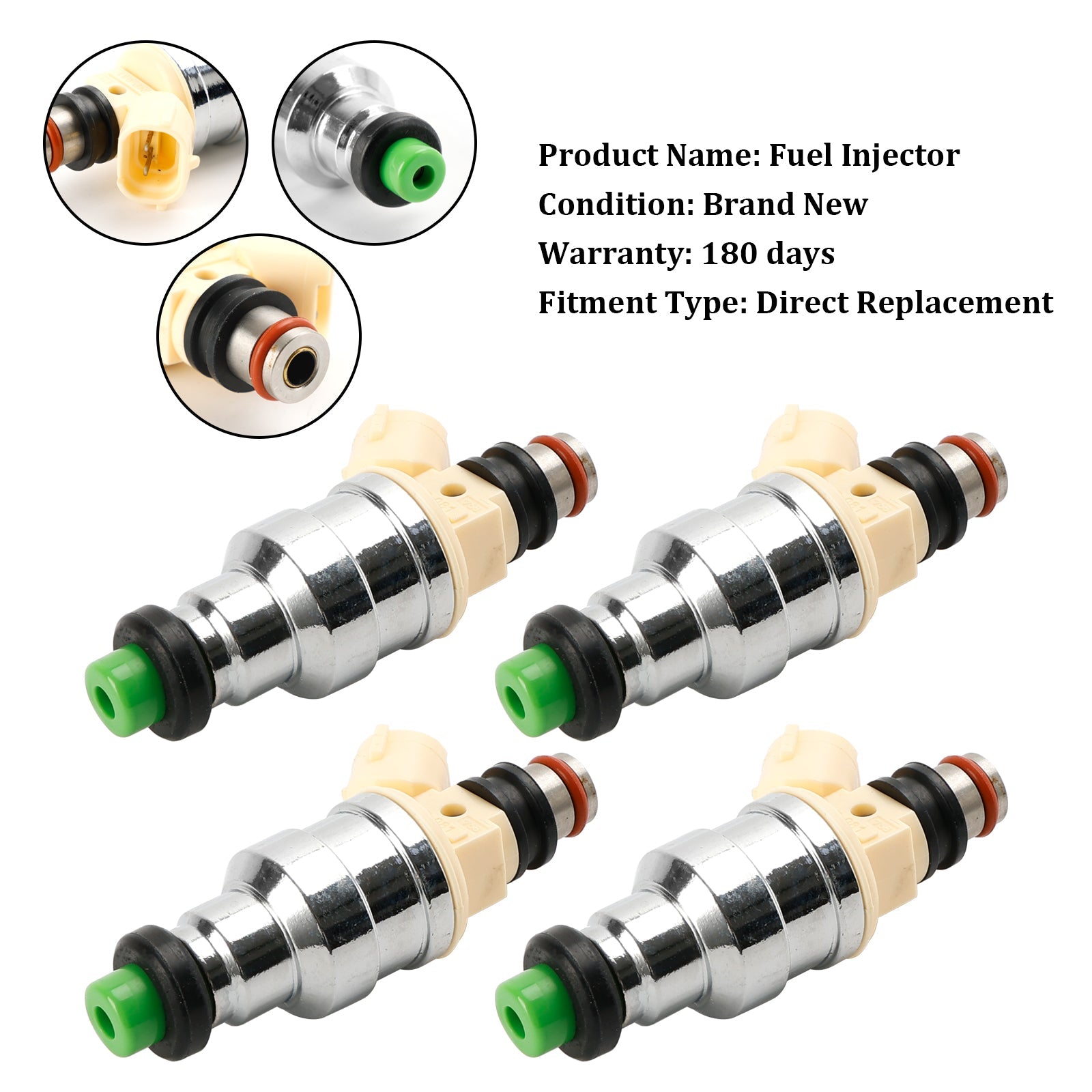 4pcs injektor paliva Inp-081 Fit Mazda B2200 2.2L 1990-1993 F2G8-13-250