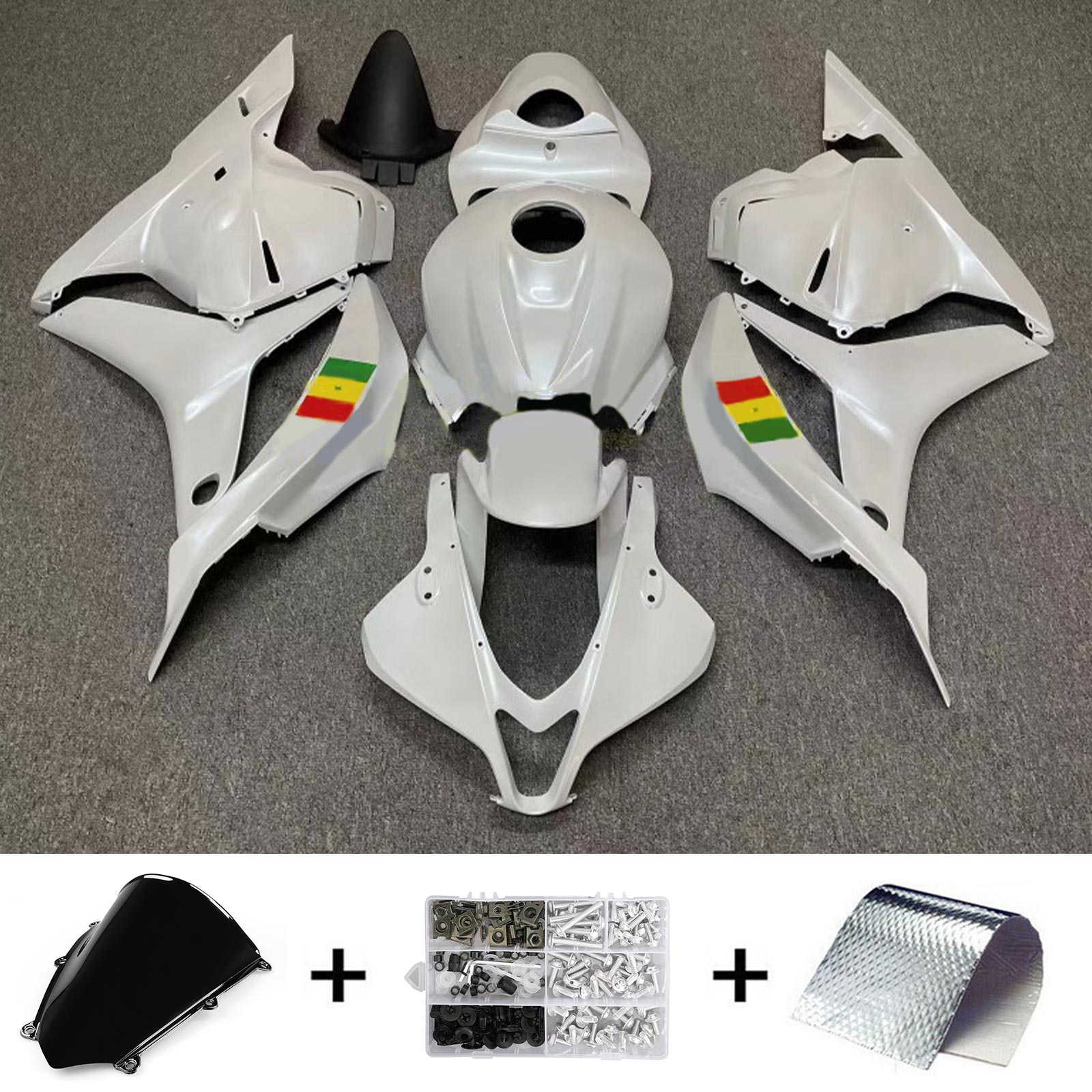 2007-2008 Honda CBR600RR F5 Kit de carénage Kit de carrosserie Plastique Abs