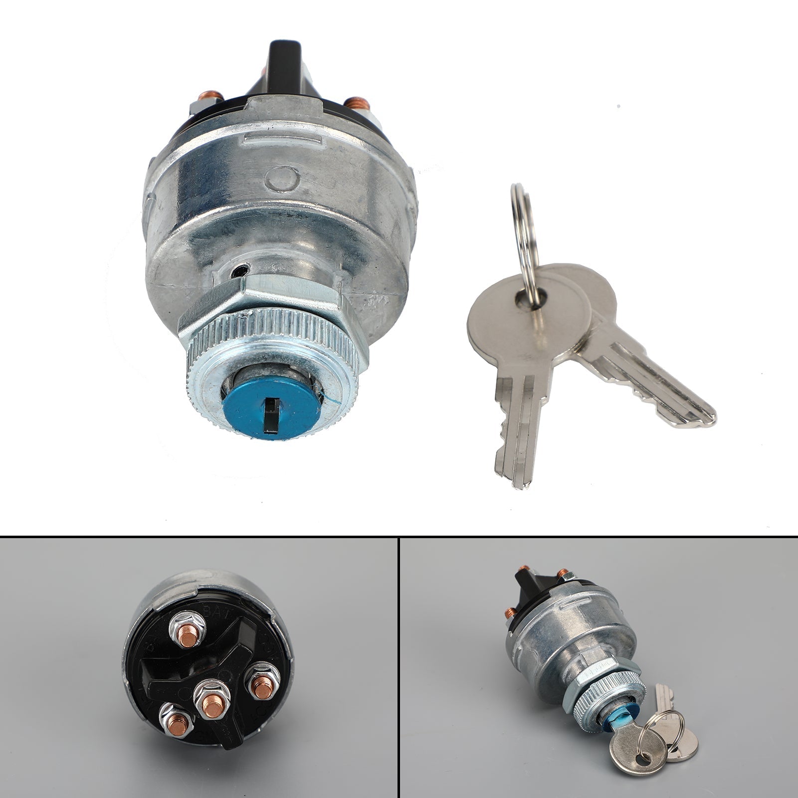 Ignition Switch for Bobcat Loader 453 542 645 653 773 953 1600 7700 med 2 nøkler